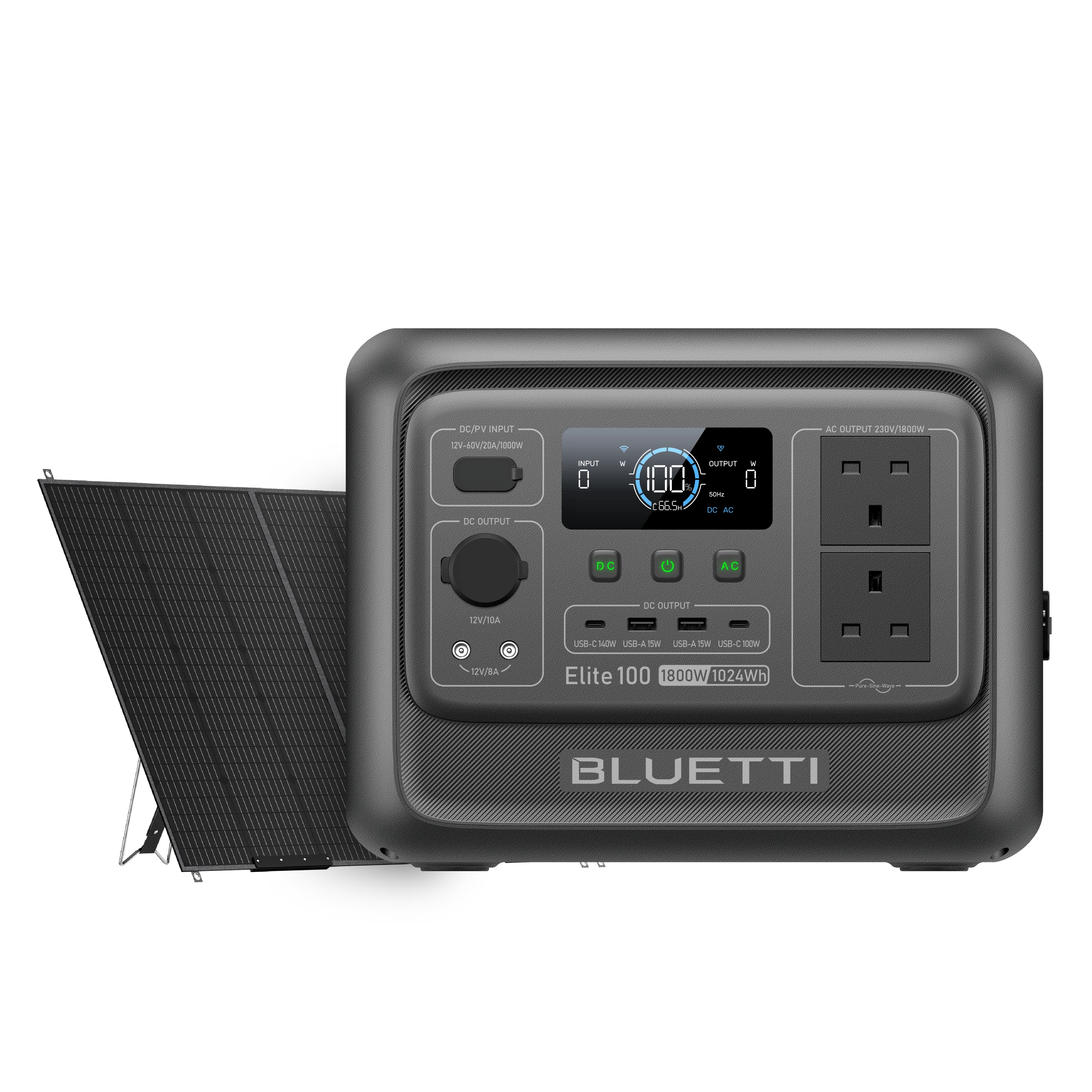 BLUETTI Elite 100 V2 Portable Power Station | 1,024Wh 1,800W - Trail Surge