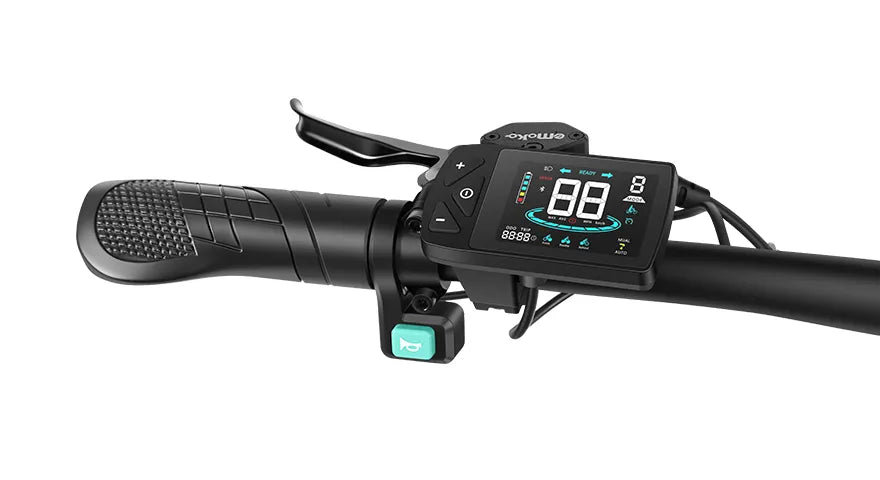 Emoko EC23 Pro handlebar controls and display