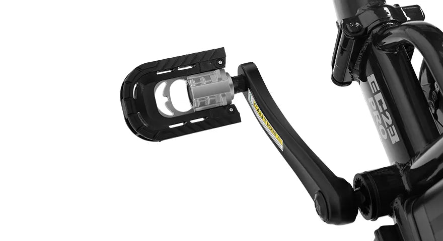 Emoko EC23 Pro folding pedal close-up