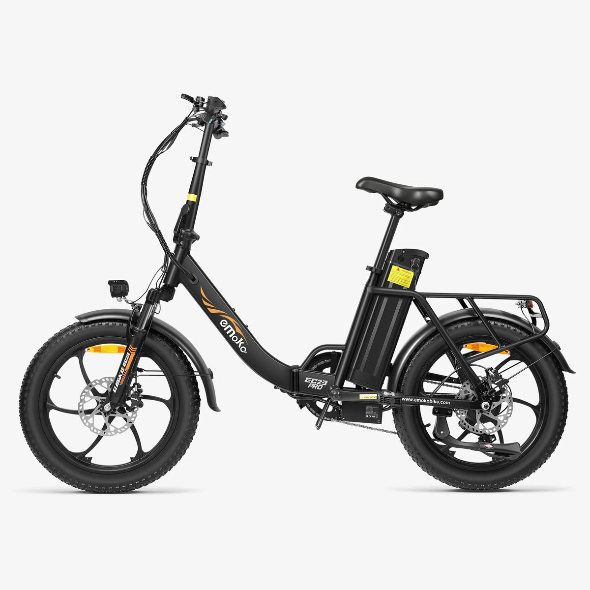 Emoko EC23 folding electric bike in black