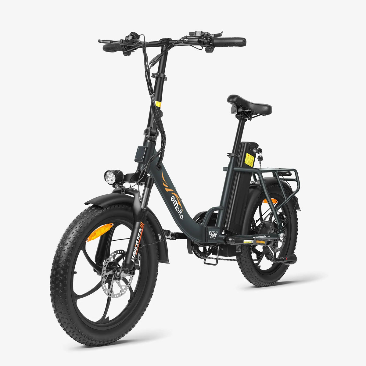 Emoko EC23 Pro electric bike front three-quarter view