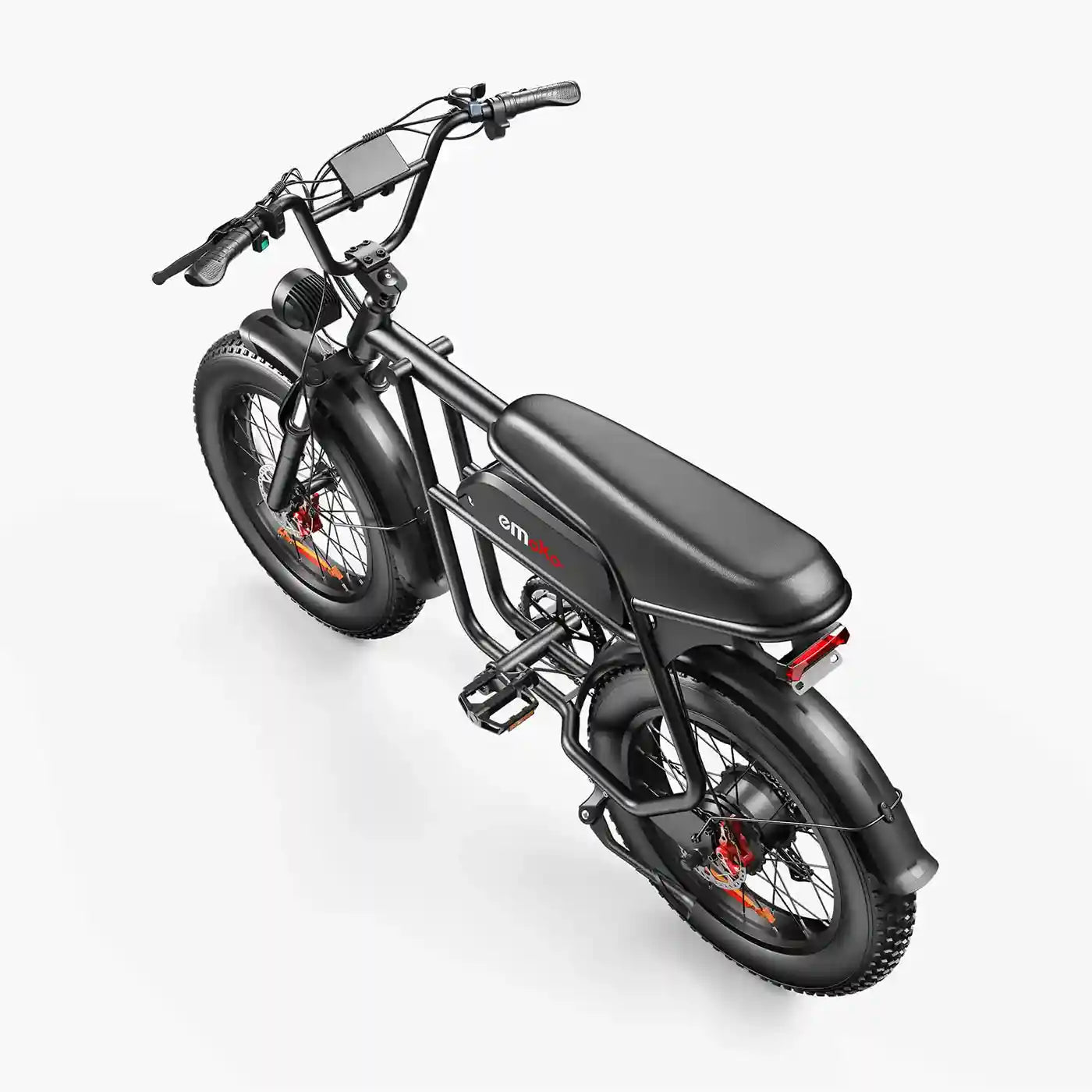Emoko C99 electric bike rear top three-quarter view