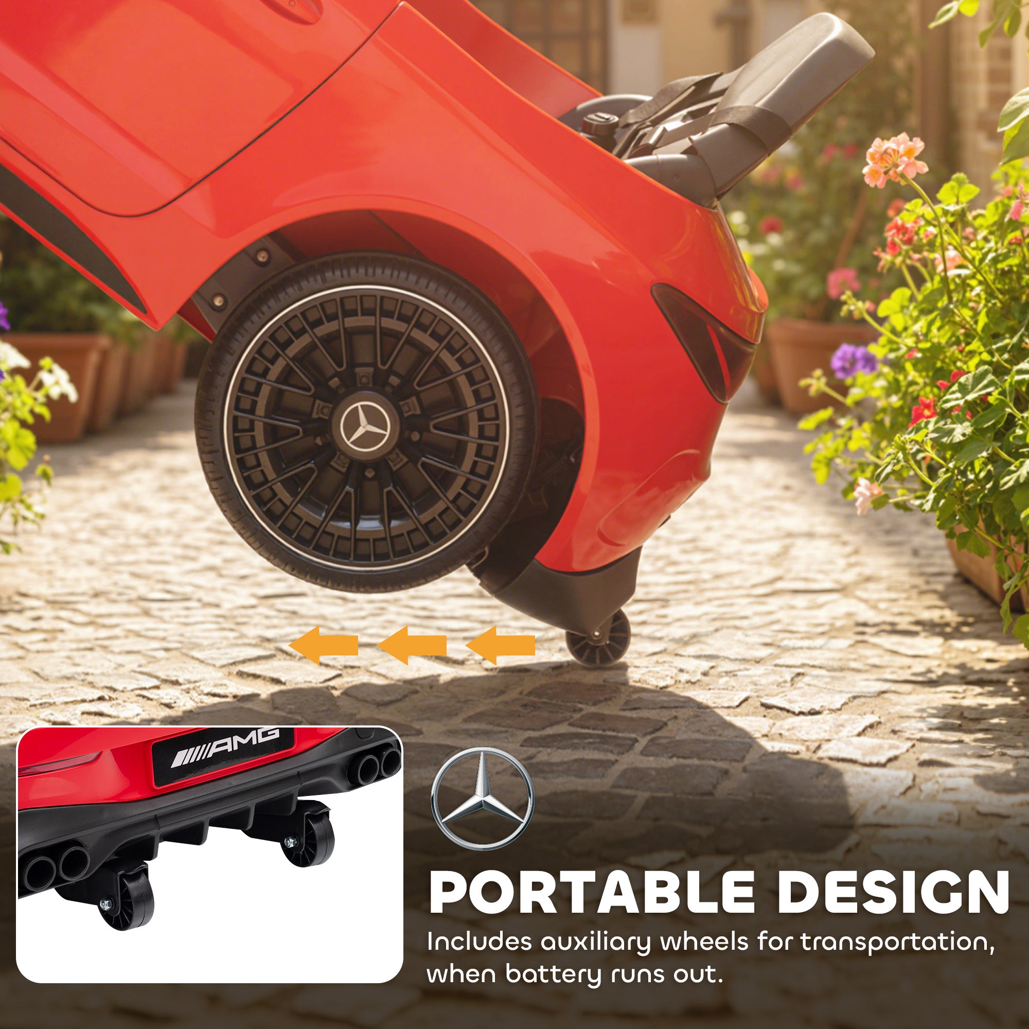 AIYAPLAY Mercedes-AMG 12V Kids Electric Ride-On Car