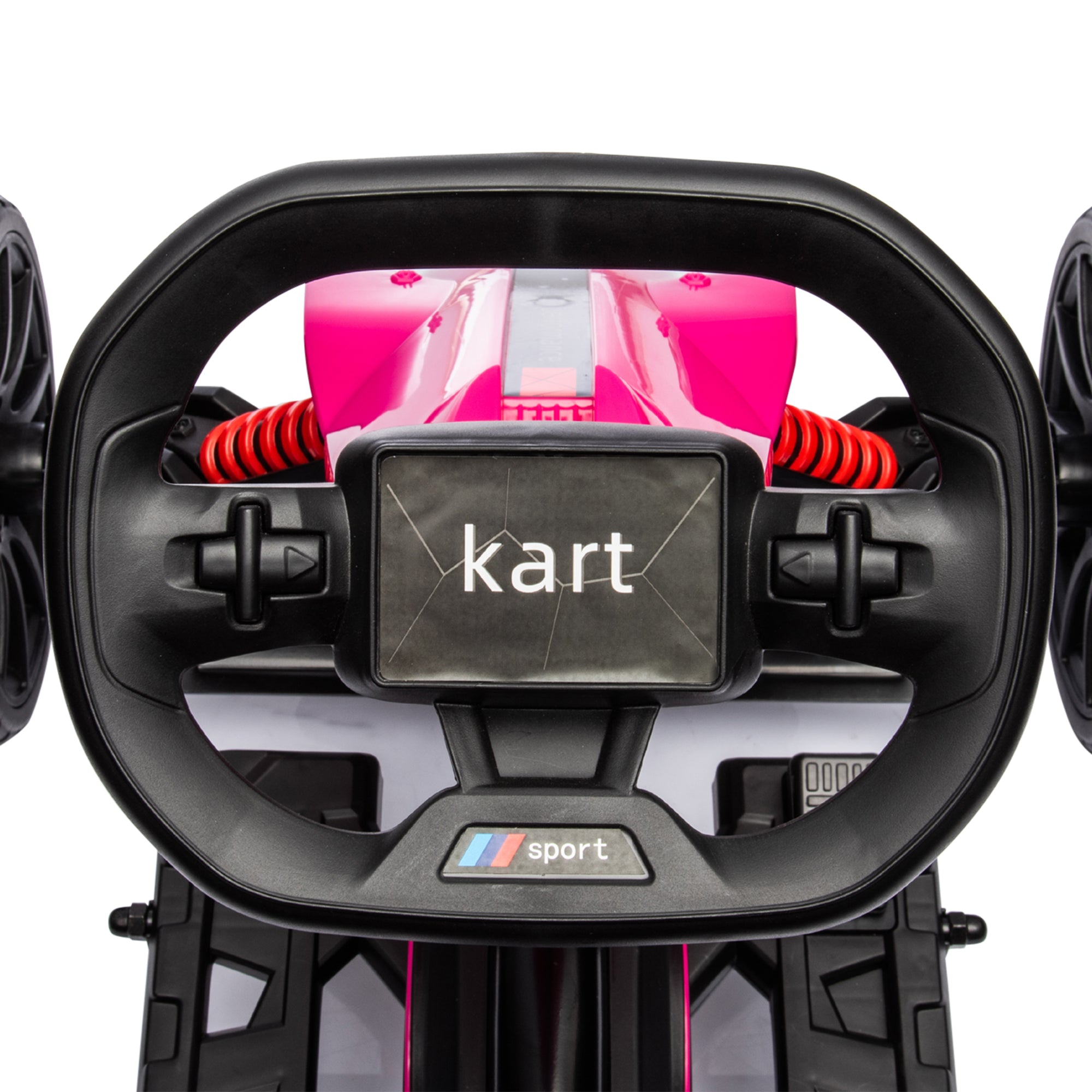 HOMCOM 12V Kids Electric Go-Kart - Pink