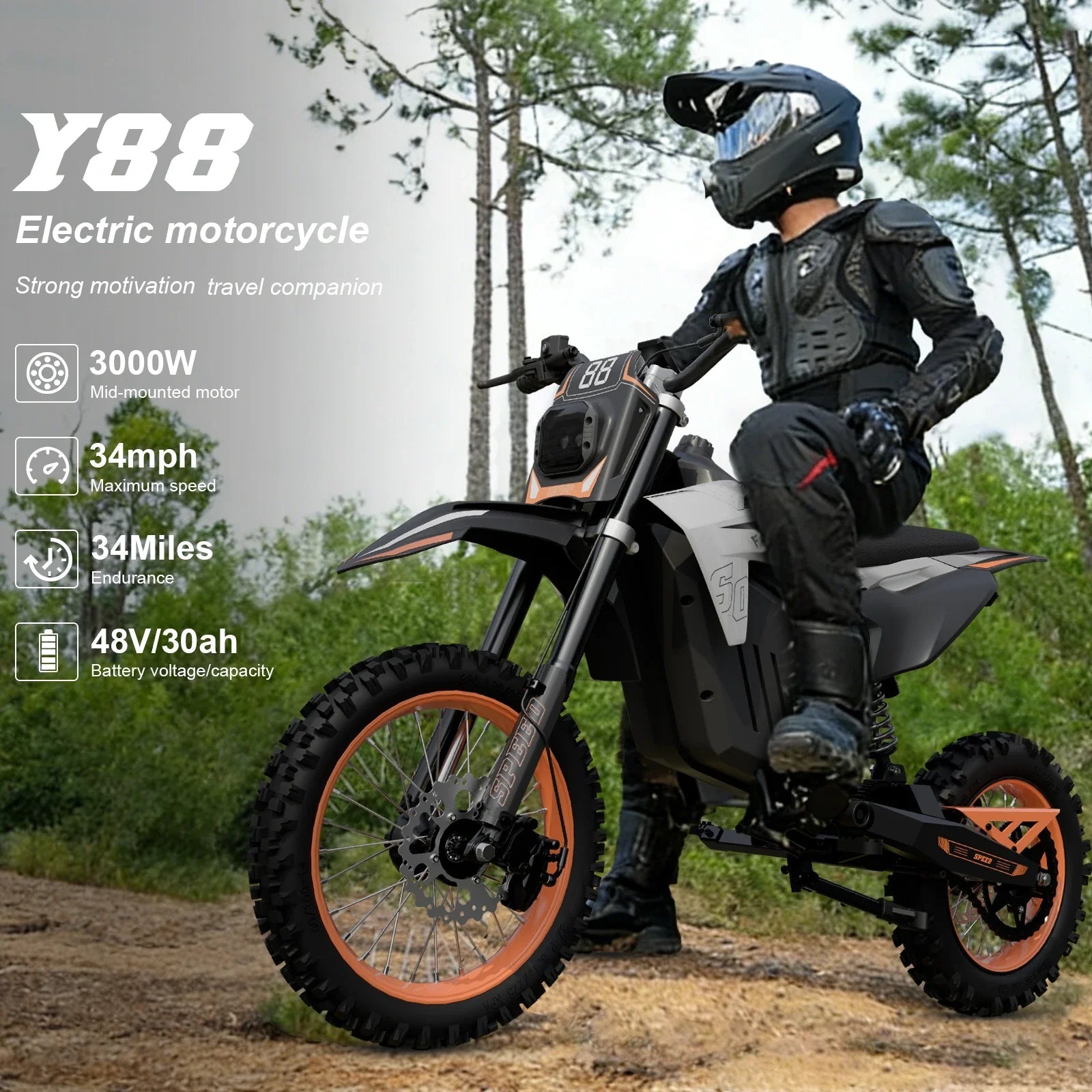Freeboy Y88 Electric Dirt Bike – 3000W – image 2