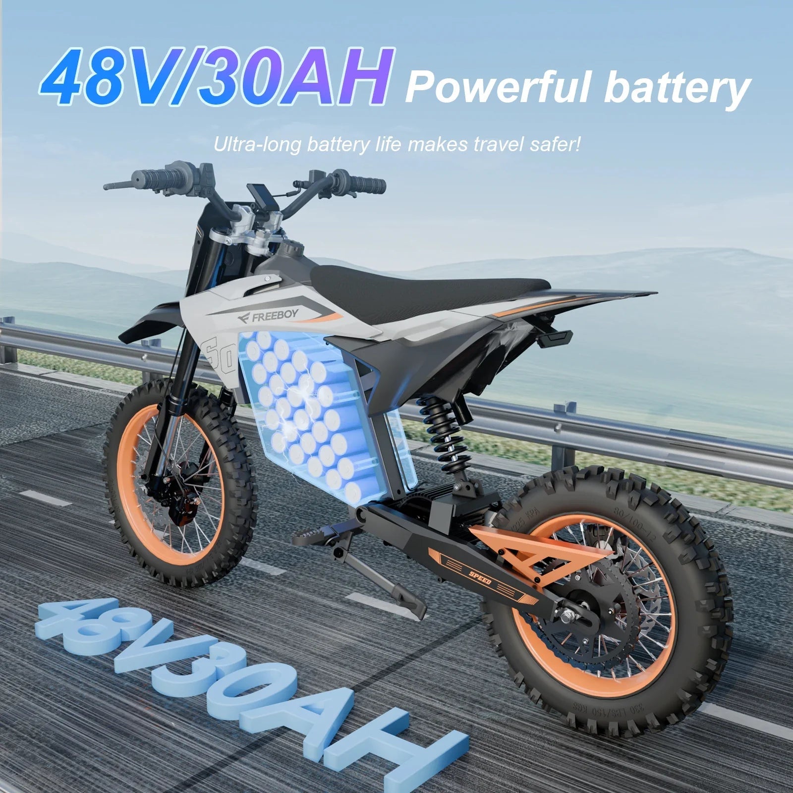 Freeboy Y88 Electric Dirt Bike – 3000W – image 4