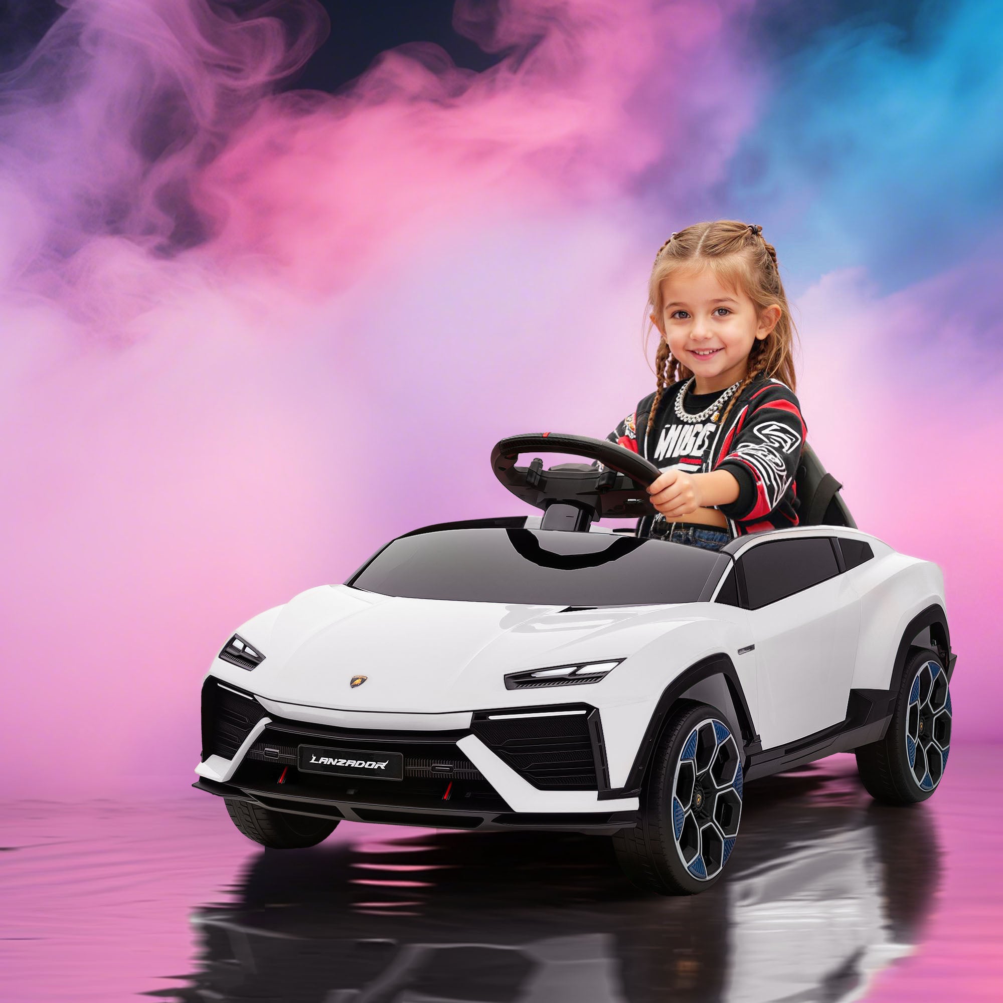 AIYAPLAY Lamborghini 12V Kids Electric Ride-On Car