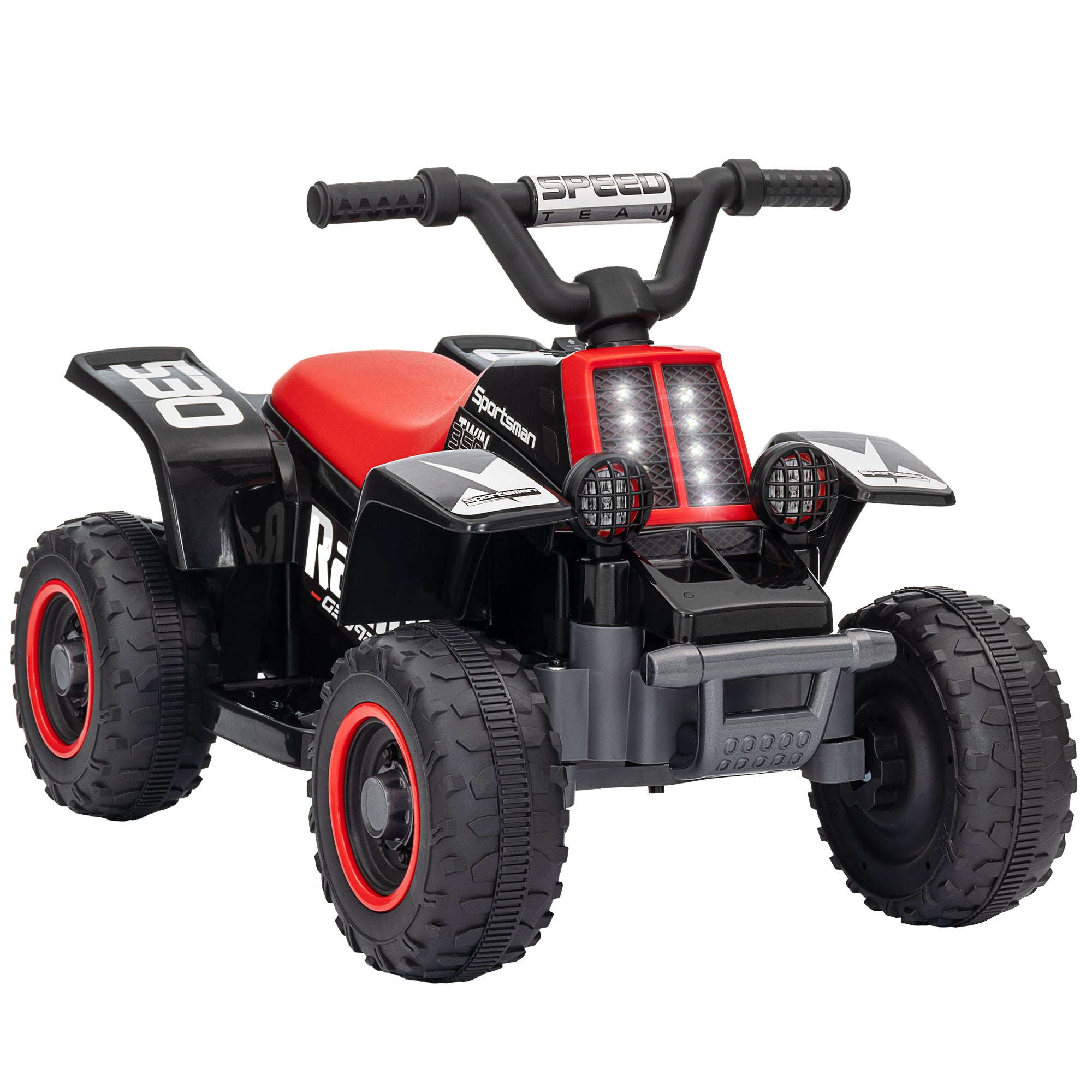 AIYAPLAY 6V Toddler Electric Quad Bike - Black