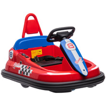 HOMCOM 6V Kids Bumper Car with Music & Lights
