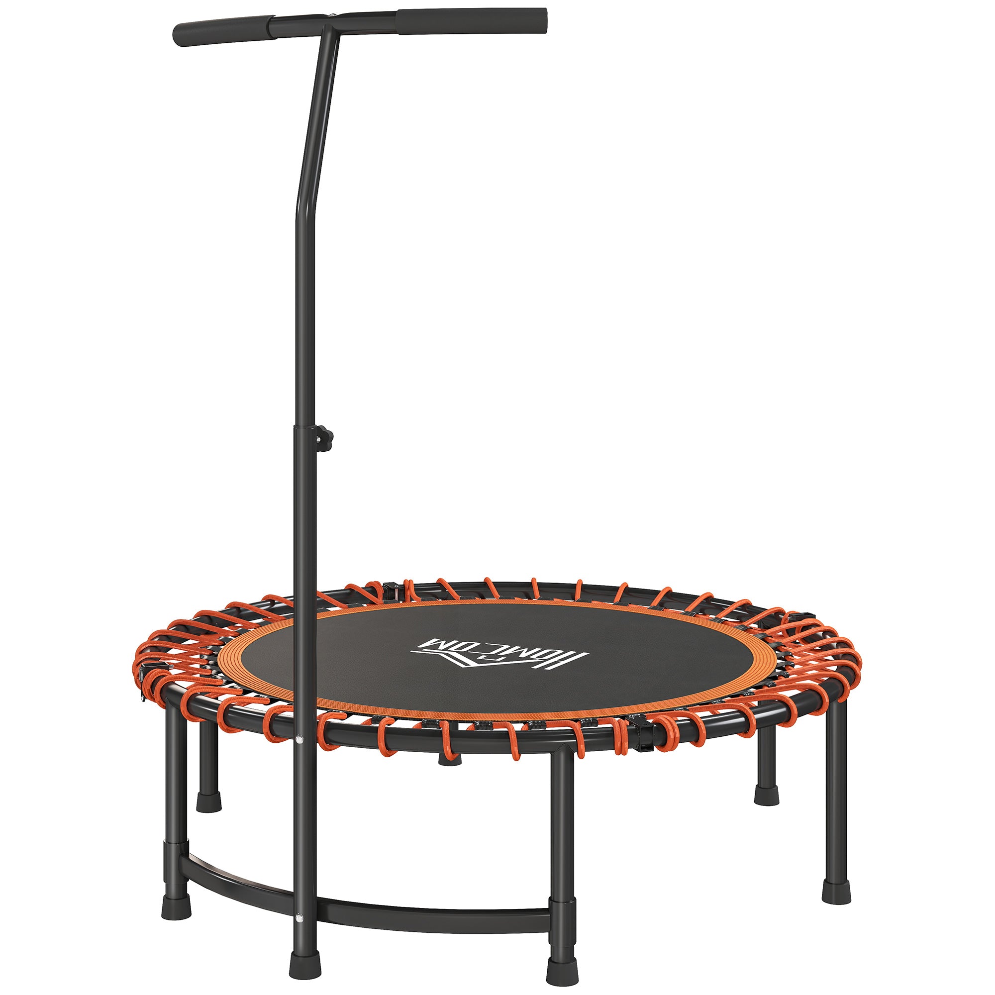 HOMCOM Mini Round Trampoline with Adjustable Handle - Green