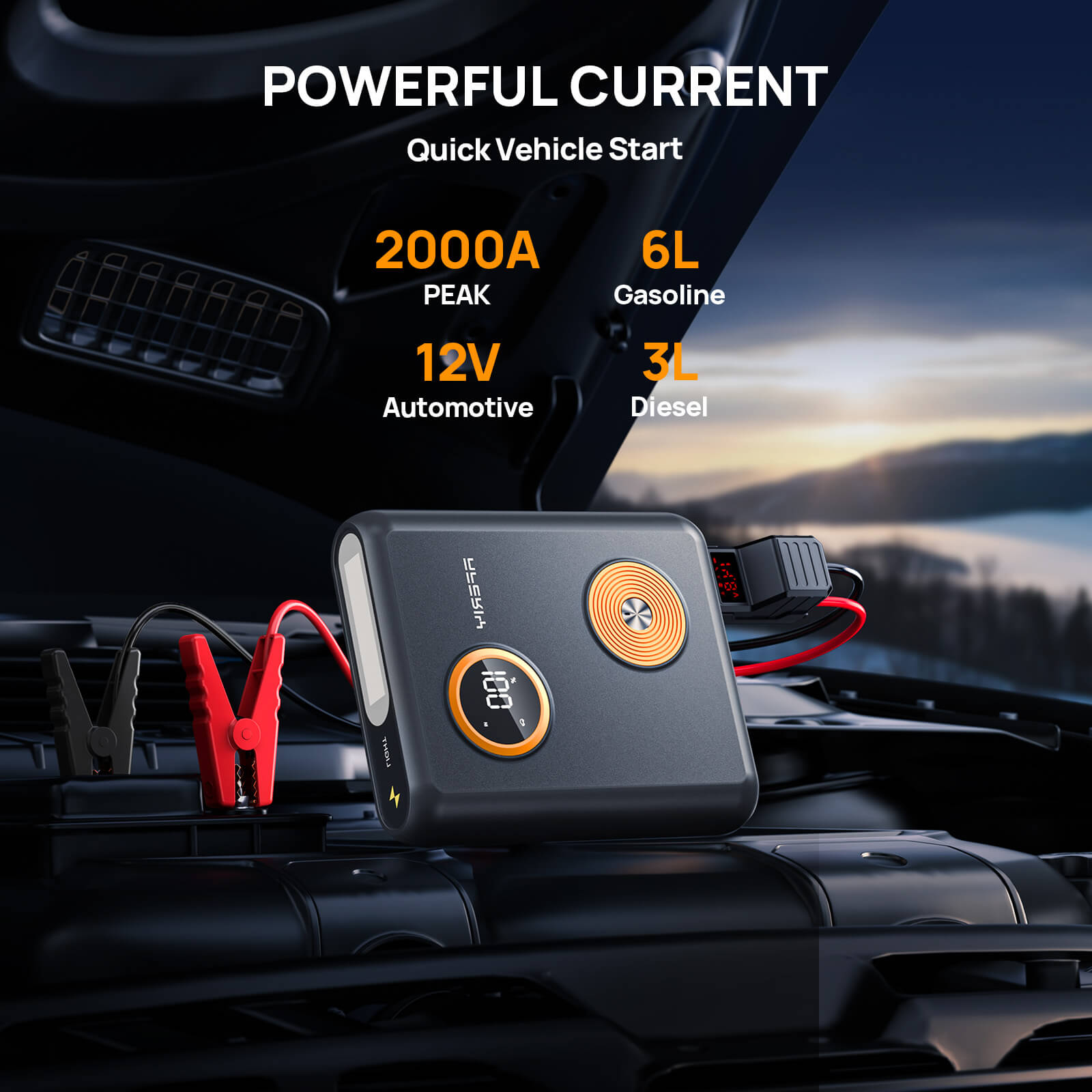 AFERIY 2000A 12V Car Battery Jump Starter product image 2