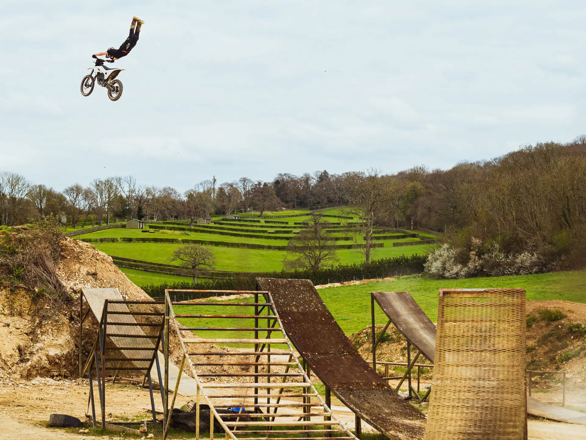 Stomp Haywire 2026 Electric Dirt Bike - Action riding photo