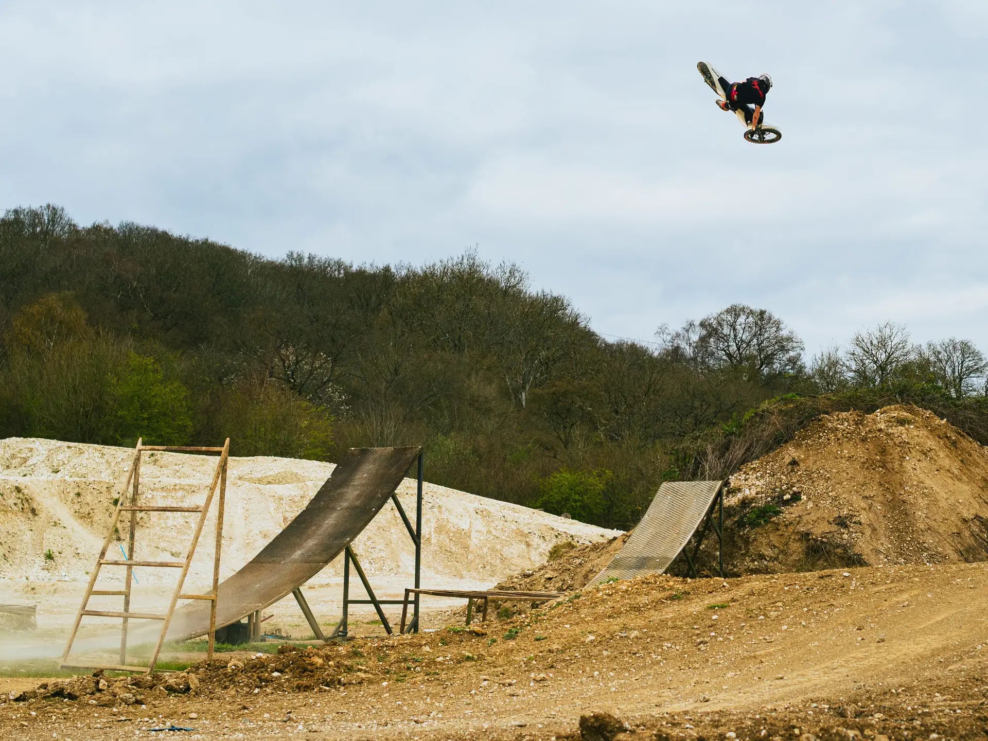 Stomp Haywire 2026 Electric Dirt Bike - Action riding photo