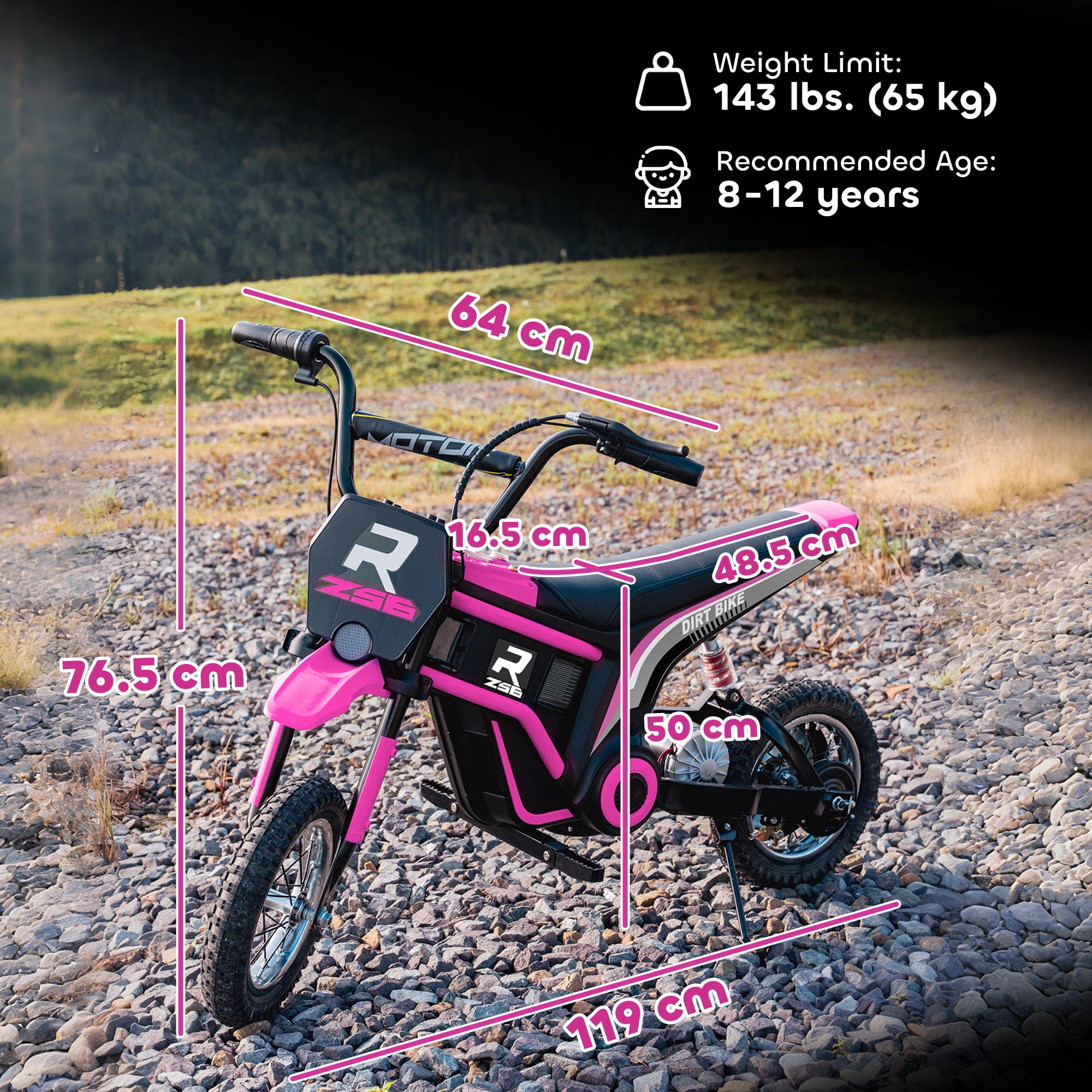 HOMCOM 24V Kids Electric Motorbike 6