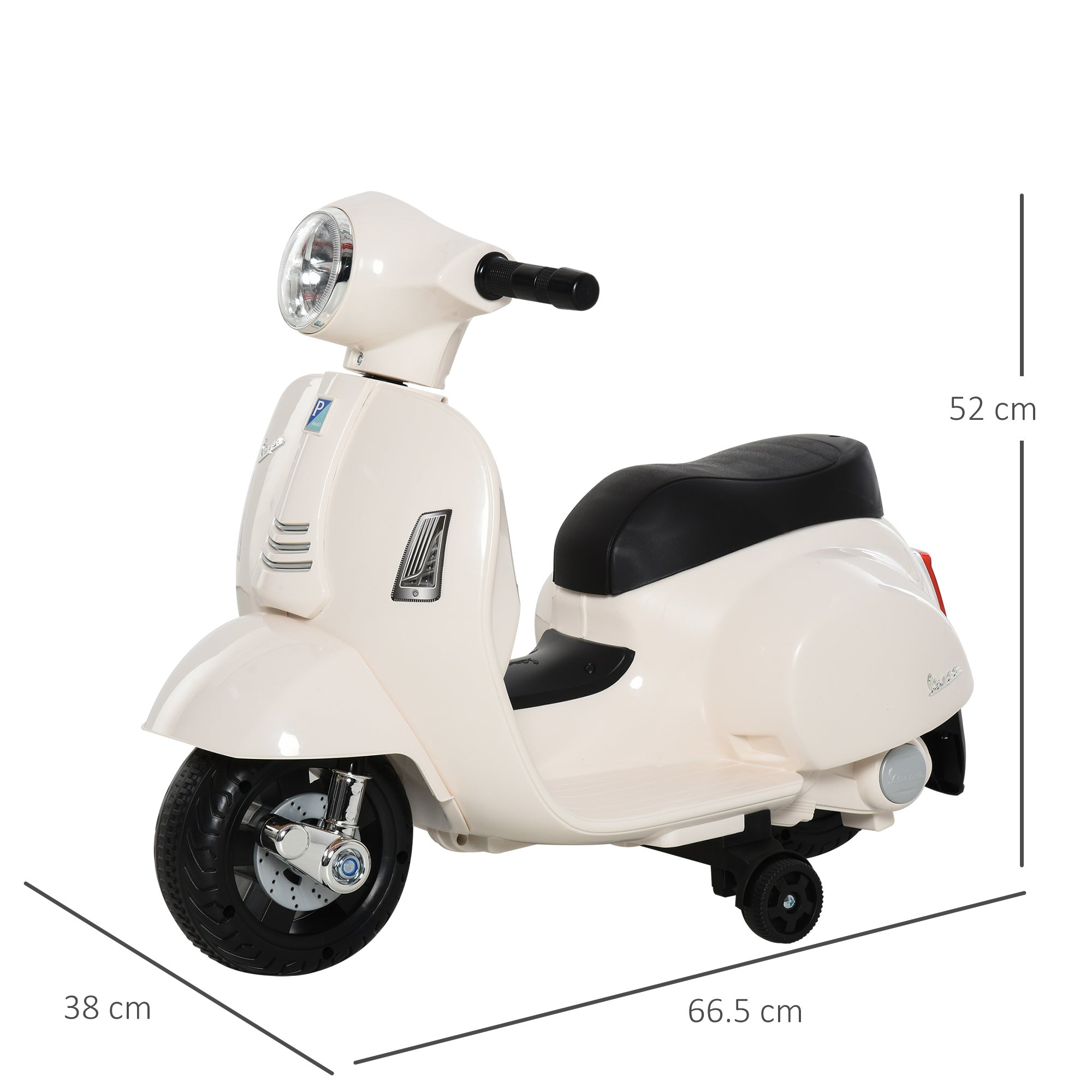 HOMCOM Vespa 6V Kids Electric Motorbike
