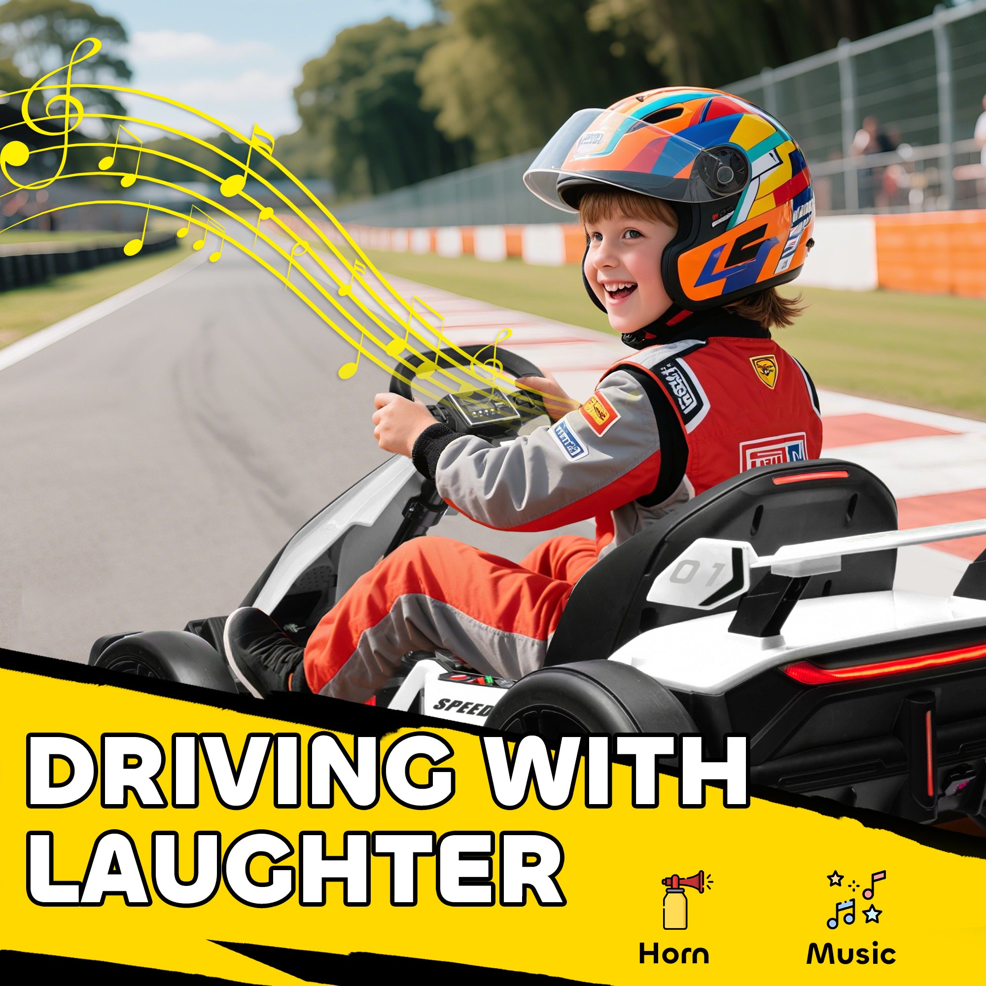 HOMCOM 24V Electric Go Kart for Kid 17