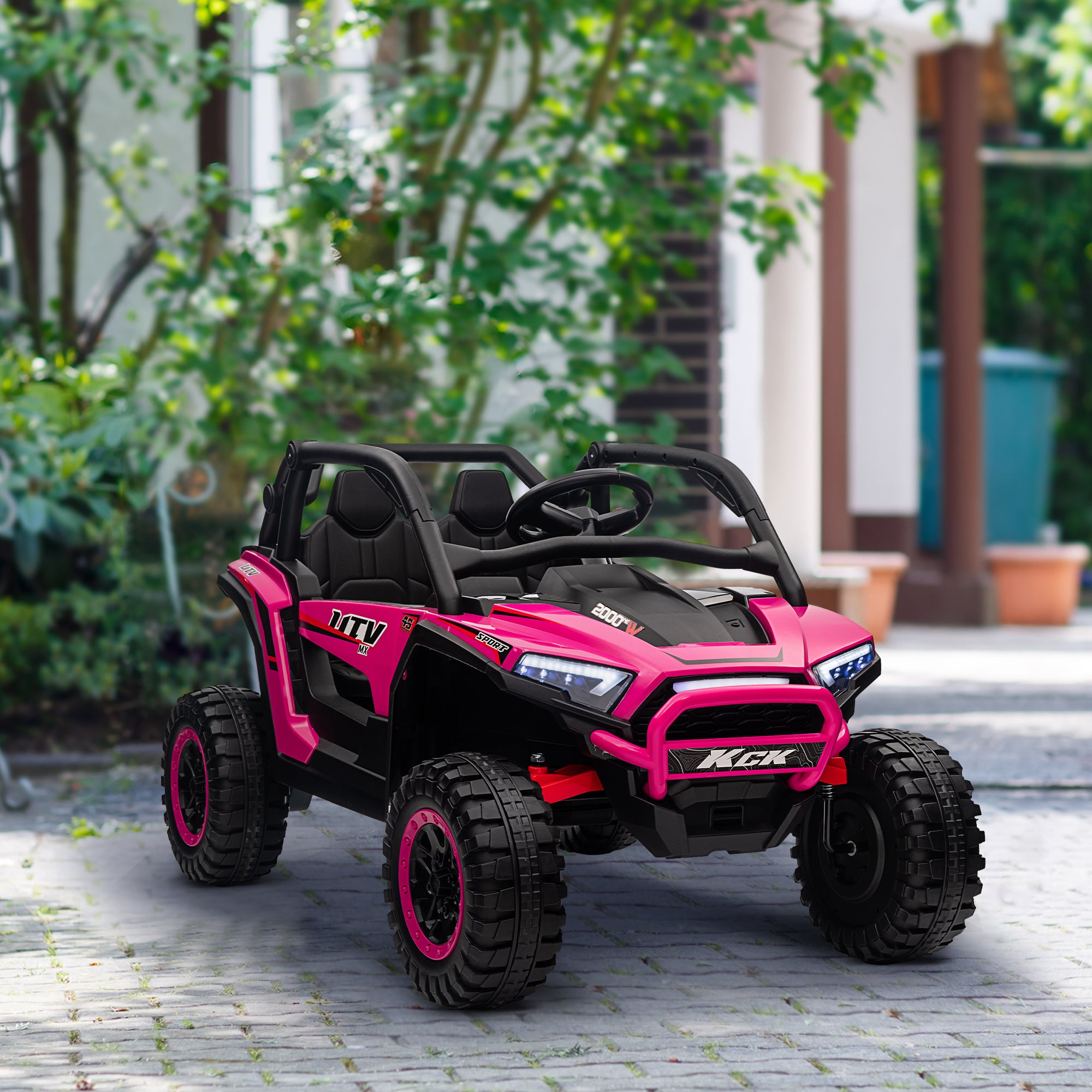 AIYAPLAY 24V Two-Seater Kids Ride-On Truck