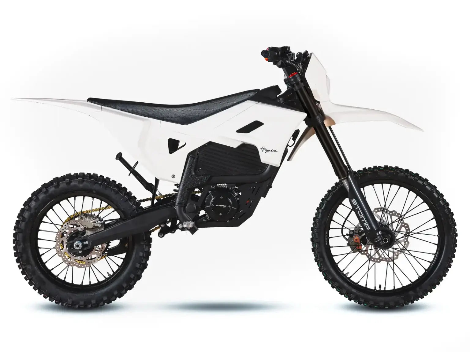 Stomp Haywire 2026 Electric Dirt Bike - White product photo