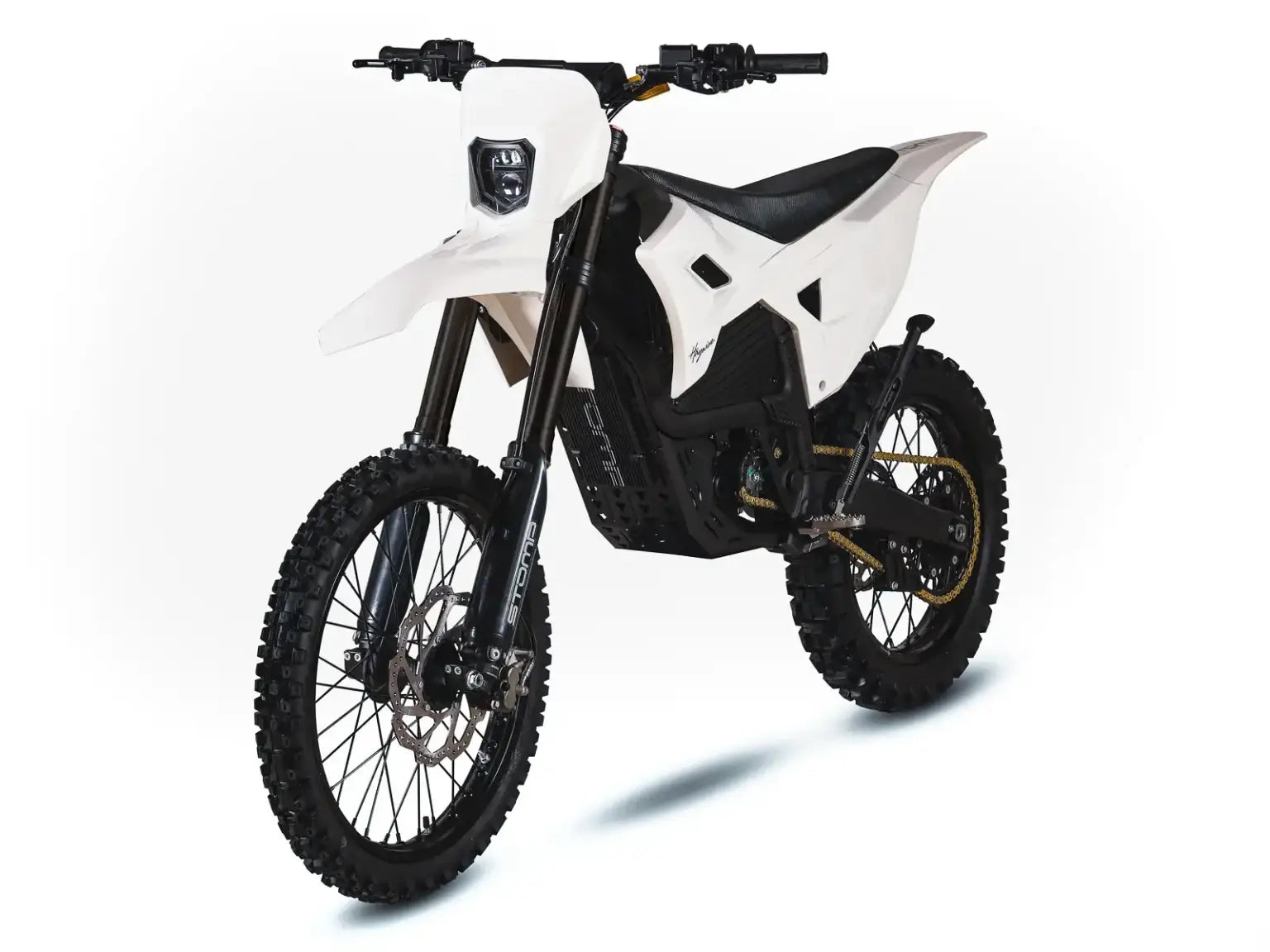 Stomp Haywire 2026 Electric Dirt Bike - White product photo