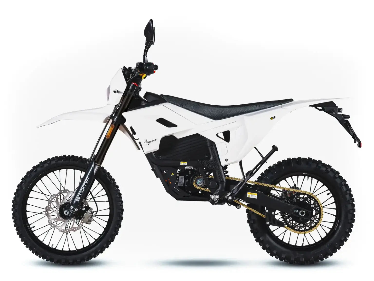 Stomp Haywire 2026 Electric Dirt Bike - White product photo