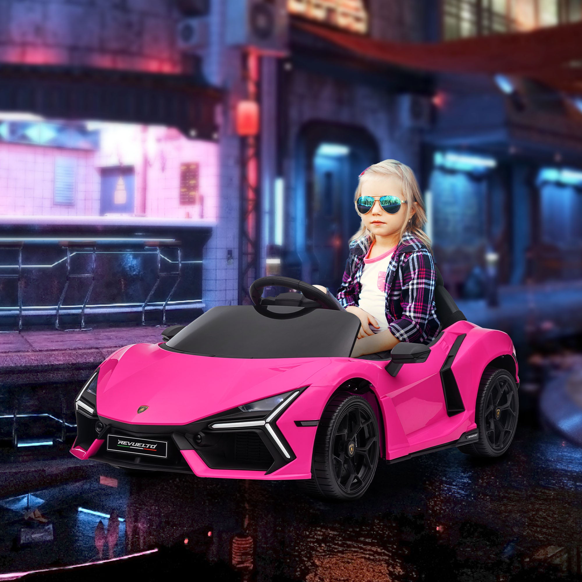AIYAPLAY Lamborghini Revuelto 12V Kids Ride-On Car
