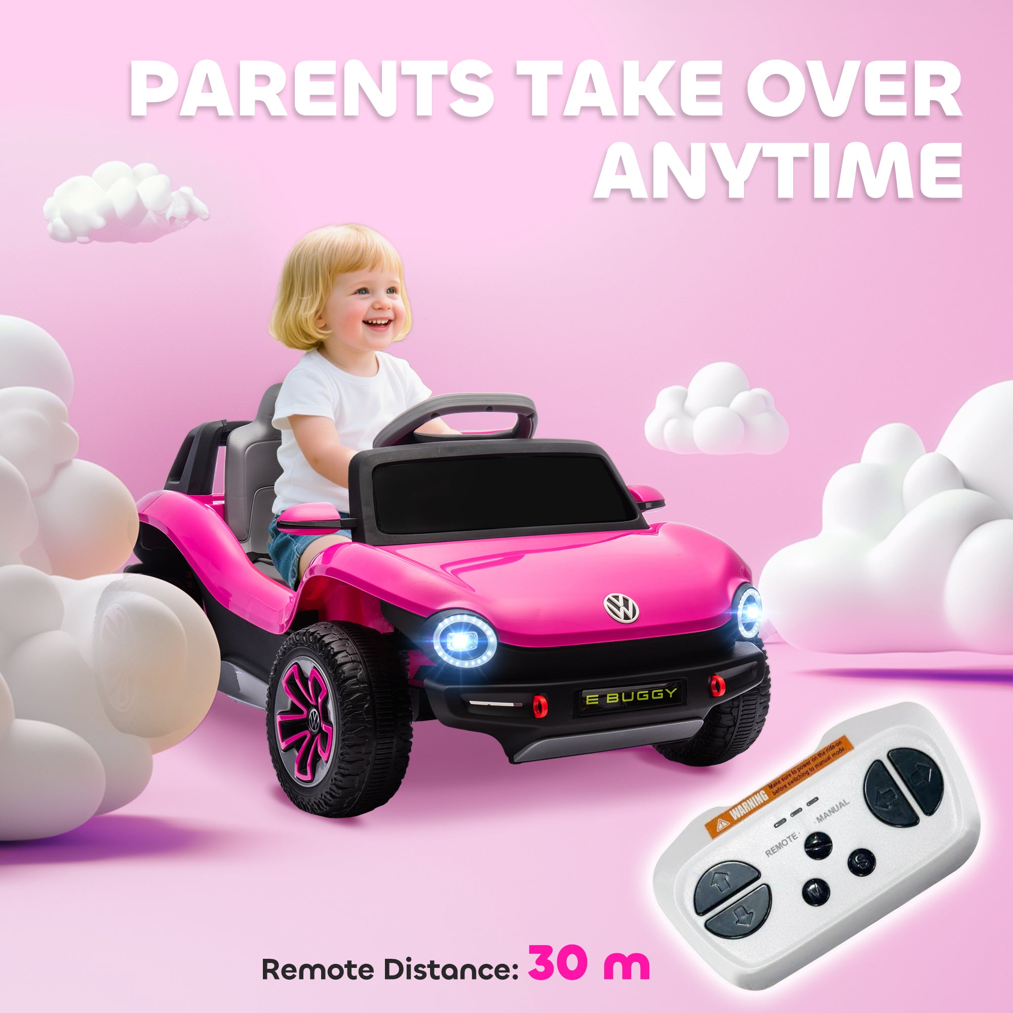 AIYAPLAY Volkswagen Kids Electric Ride-On Car