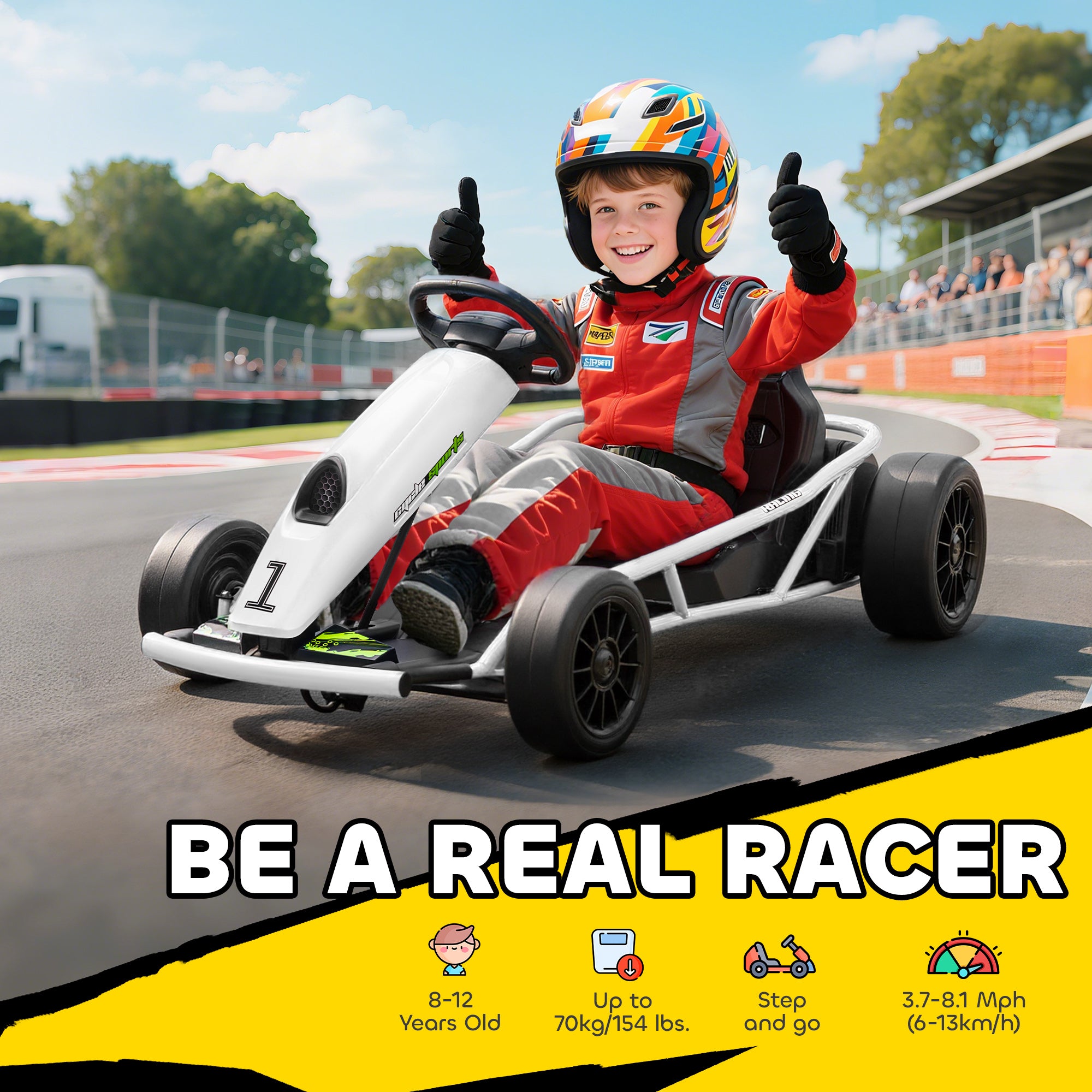 HOMCOM 24V Drift Kart 25