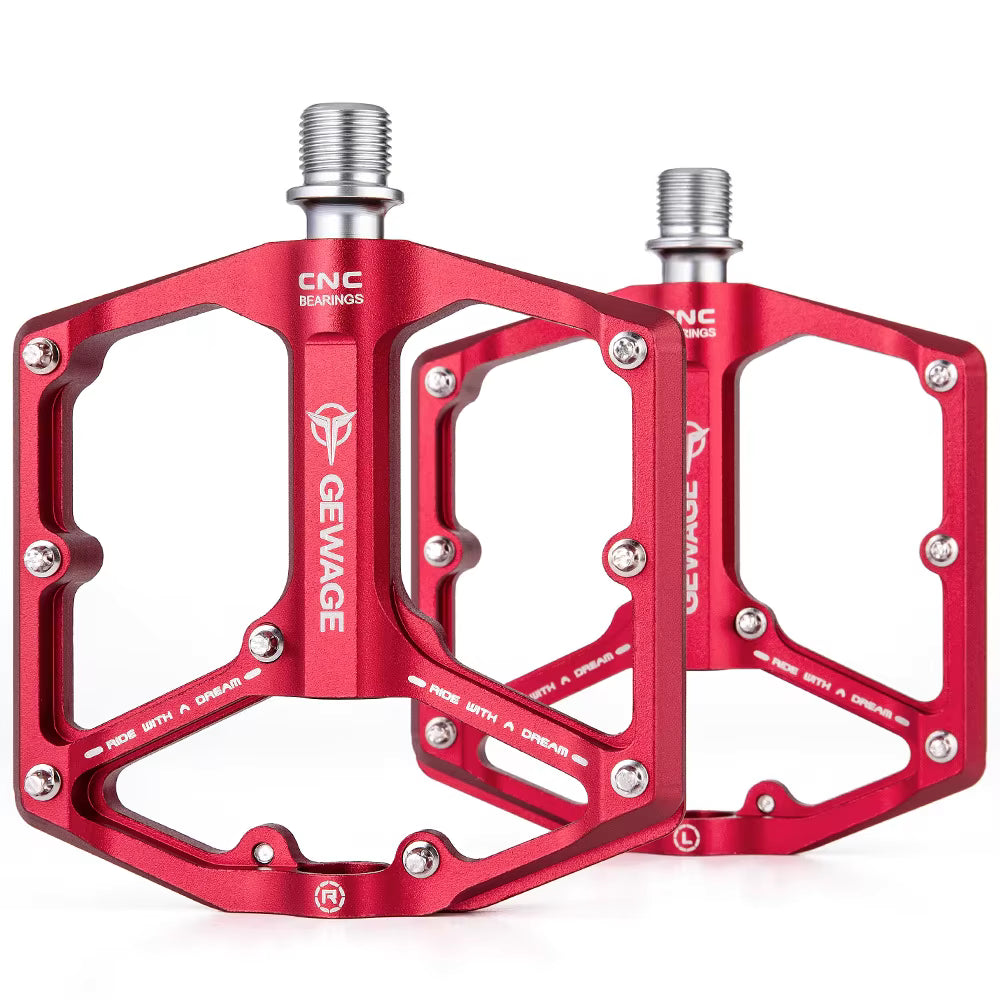 Gewage Bike Pedals Red