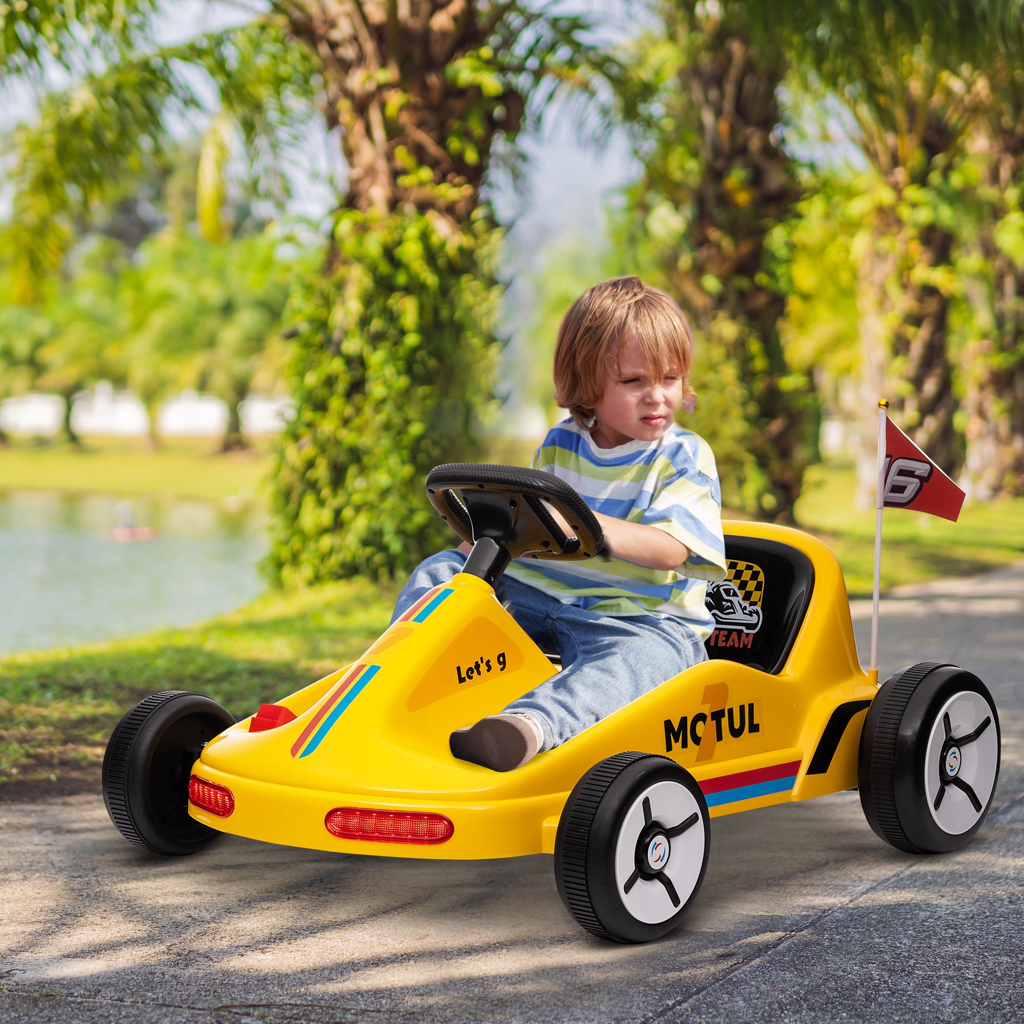 AIYAPLAY 6V Kids Electric Go-Kart