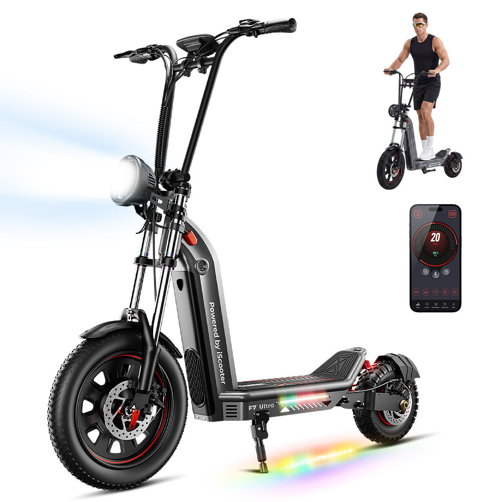 iScooter F7Ultra All-Terrain Electric Scooter with Detachable Battery - Default Title