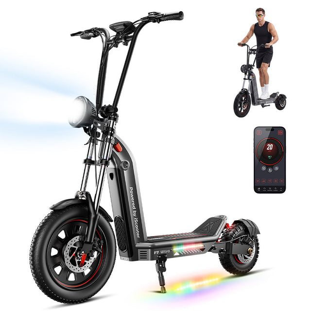 iScooter F7Ultra All-Terrain Electric Scooter with Detachable Battery - Default Title