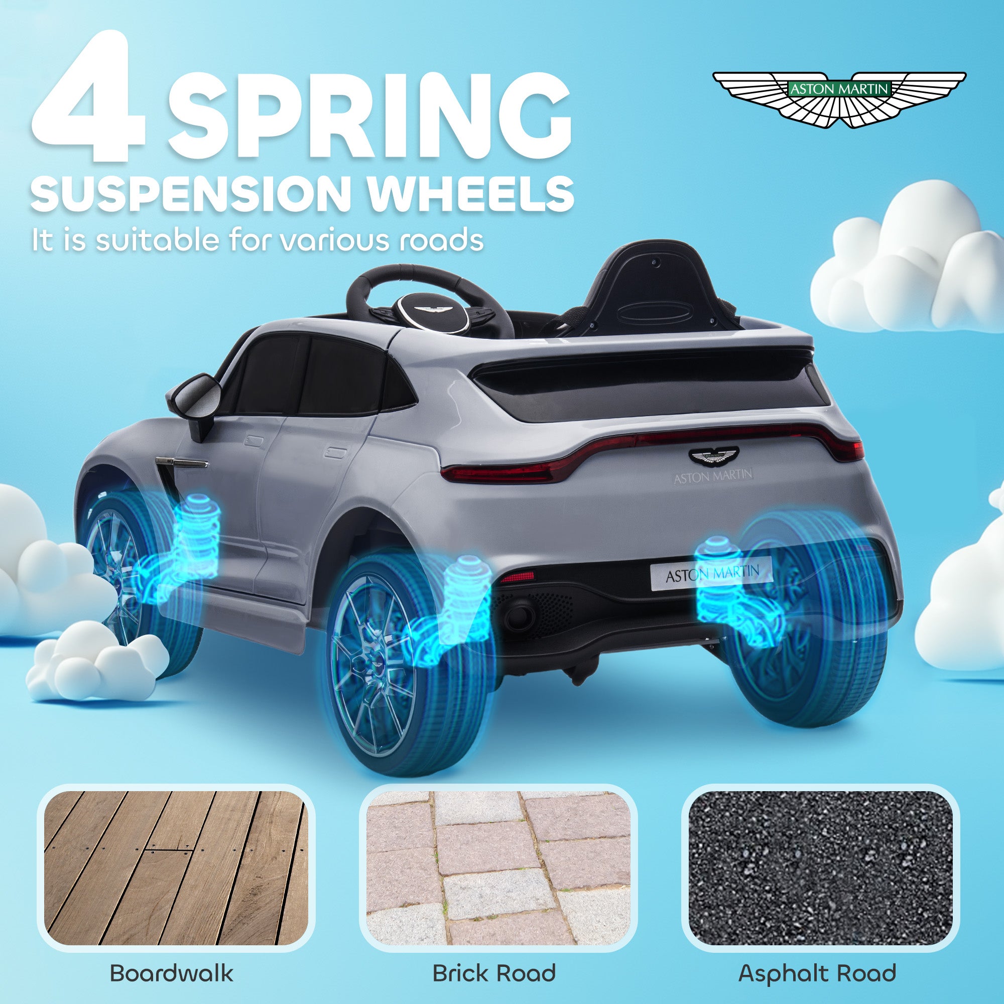 AIYAPLAY Aston Martin DBX 12V Kids Ride-On Car