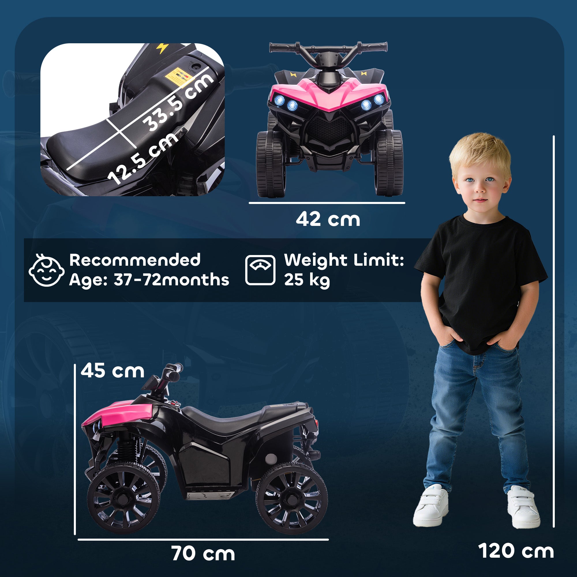 AIYAPLAY 6V Kids Electric ATV Ride-On