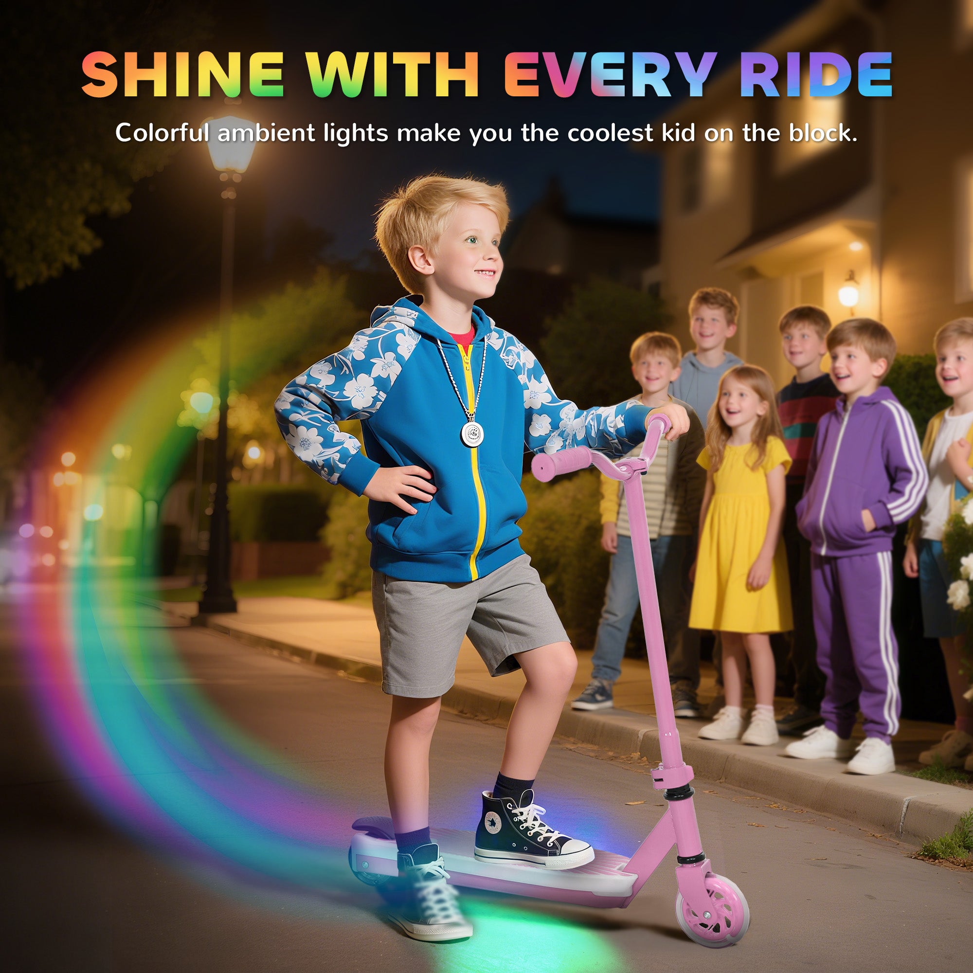 AIYAPLAY Kids Electric Scooter 4-7