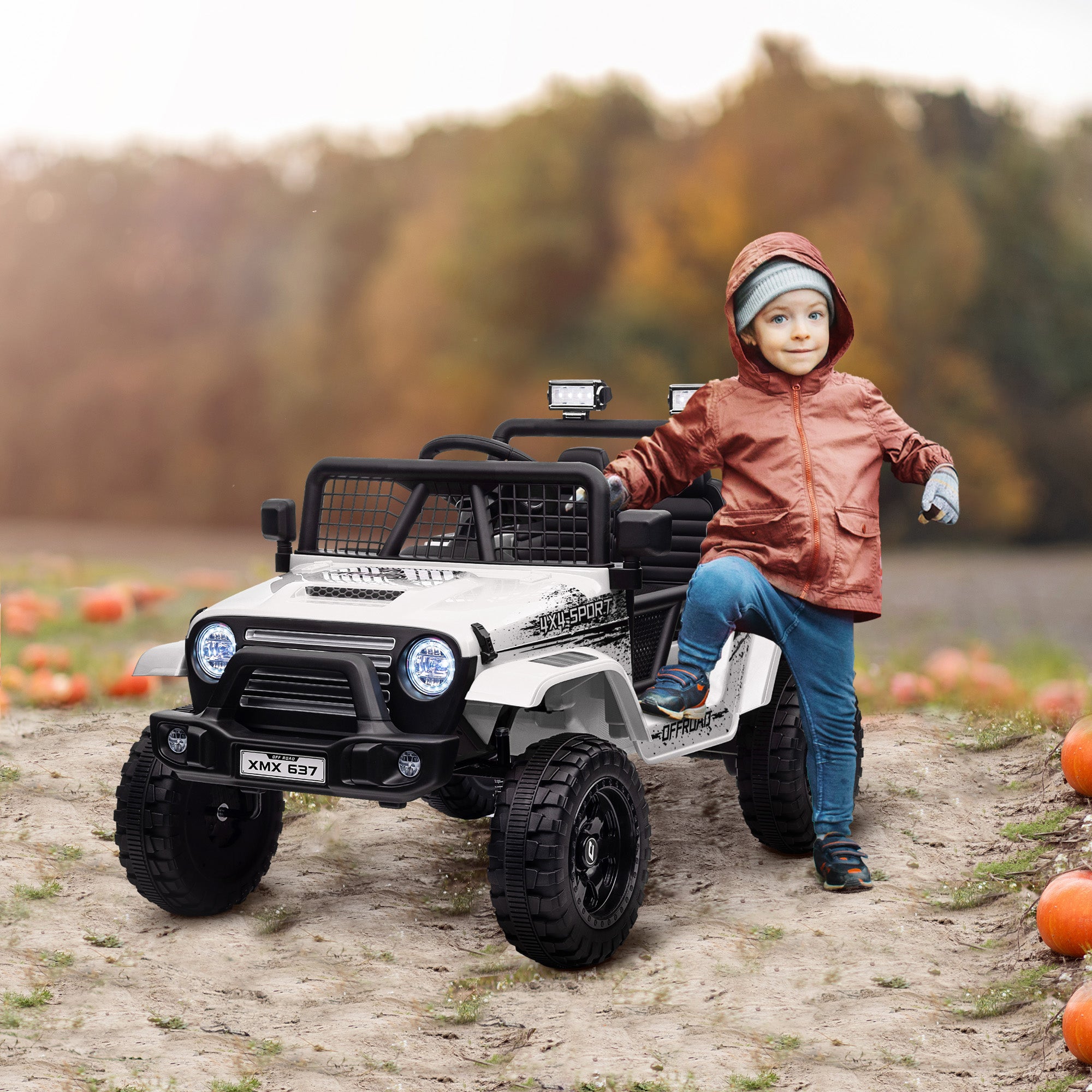 AIYAPLAY 12V Kids Ride-On Truck - Blue