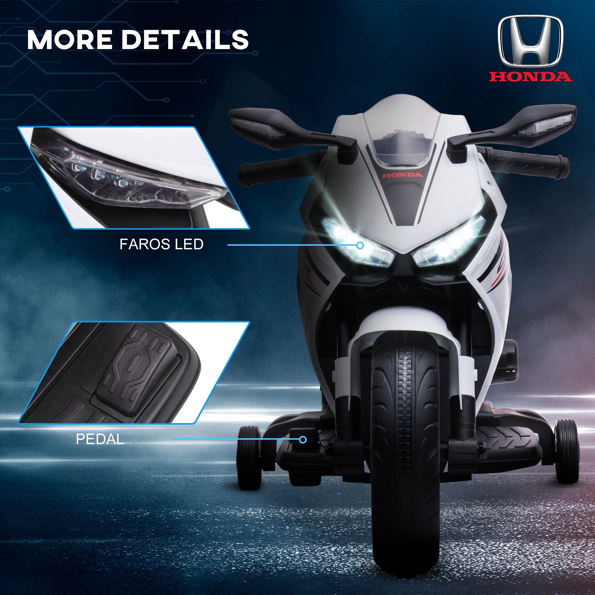 HOMCOM Honda 6V Kids Electric Motorbike