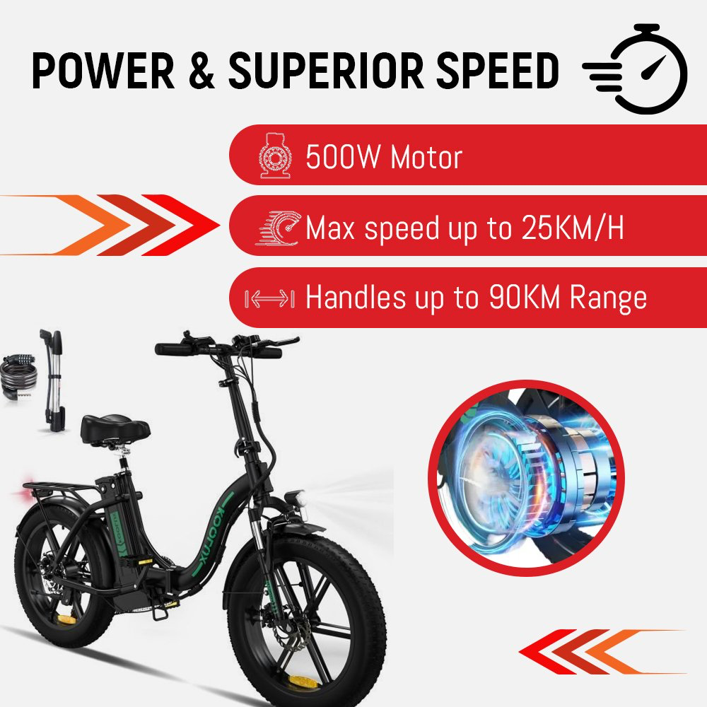 Koolux BK6S 4.0 Electric Bike 500W 48V 15Ah 9