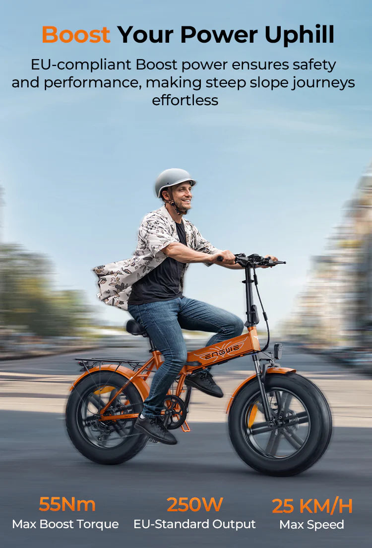 ENGWE EP-2 Boost Folding Electric Bike 250W 48V 13Ah 17