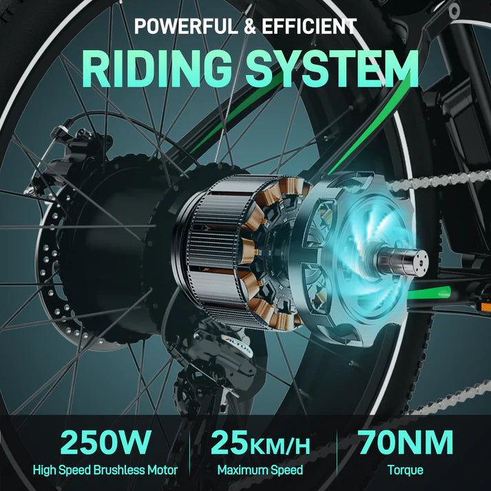 HITWAY BK9S 26” Electric Bike 250W 48V 15Ah 9