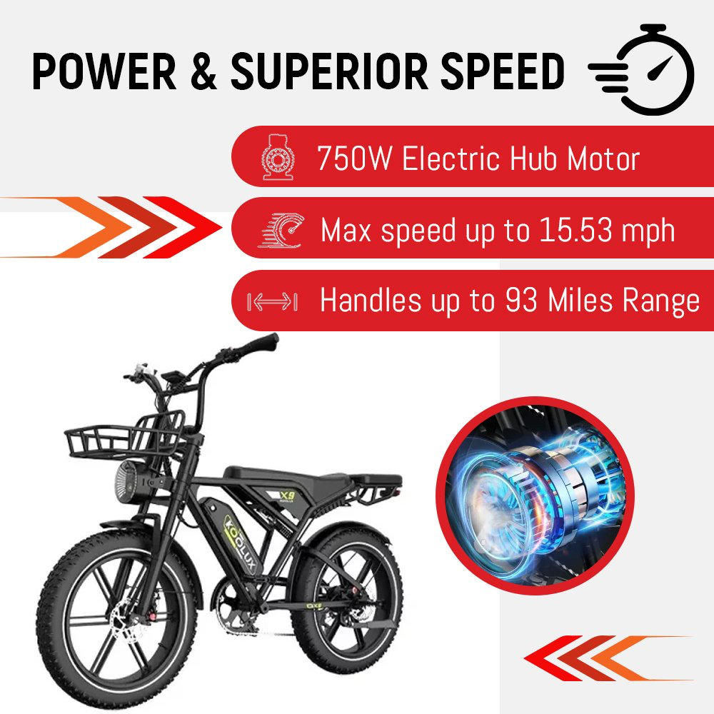 KOOLUX X9 Electric Bike 48V 15.6AH (Pro 31.2Ah) 10