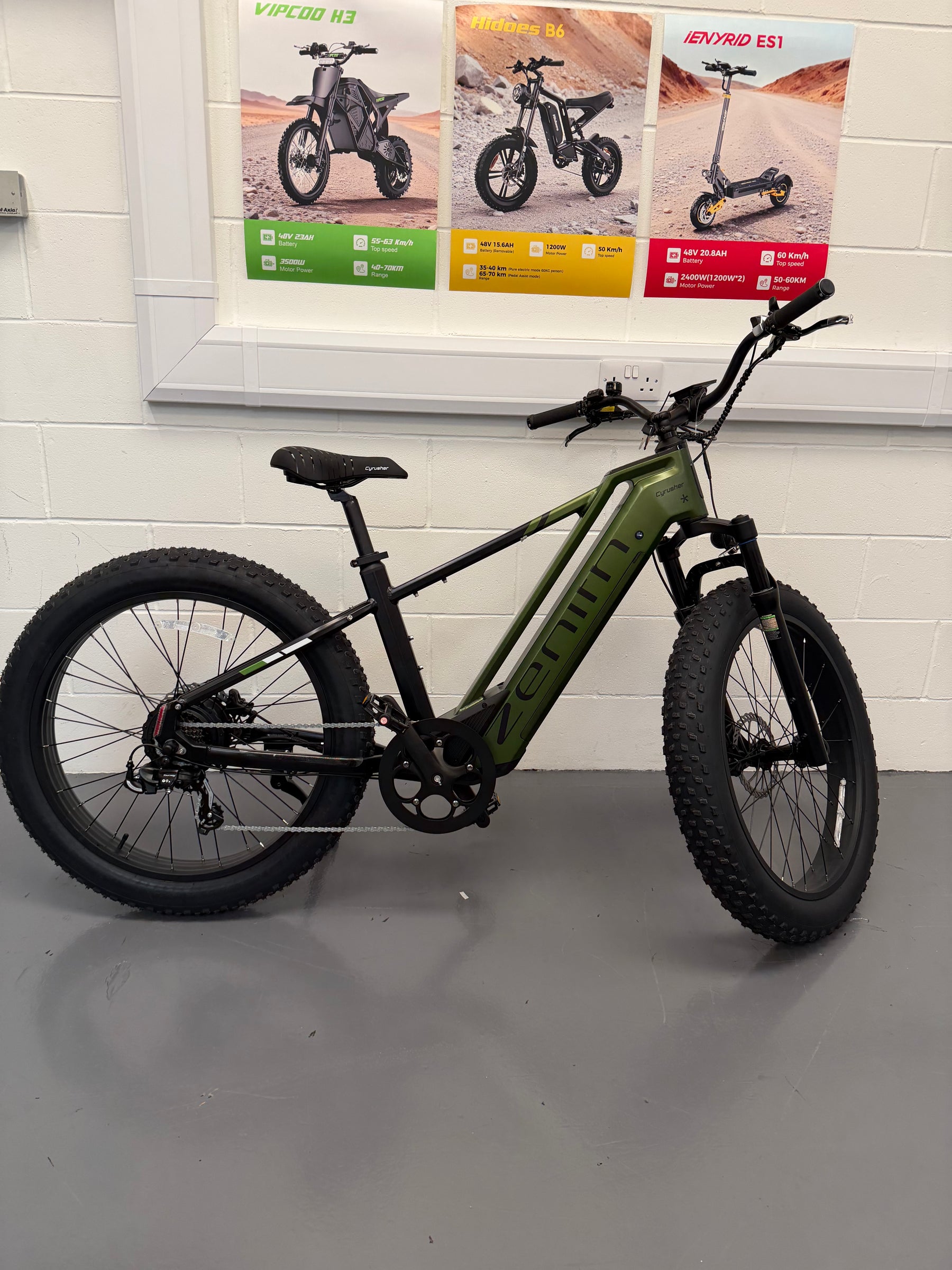 Real product photo of Cyrusher Zenith Electric Bike from TrailSurge