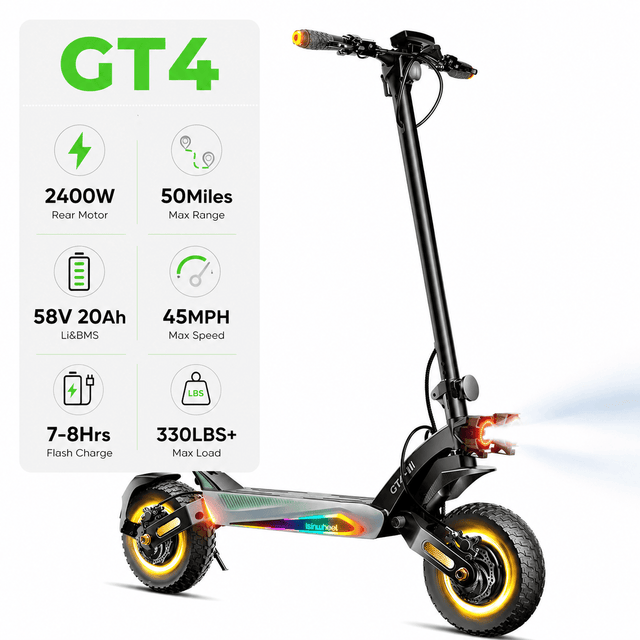 Isinwheel GT4 12-Inch Dual Motor Electric Scooter 2400W - Default Title