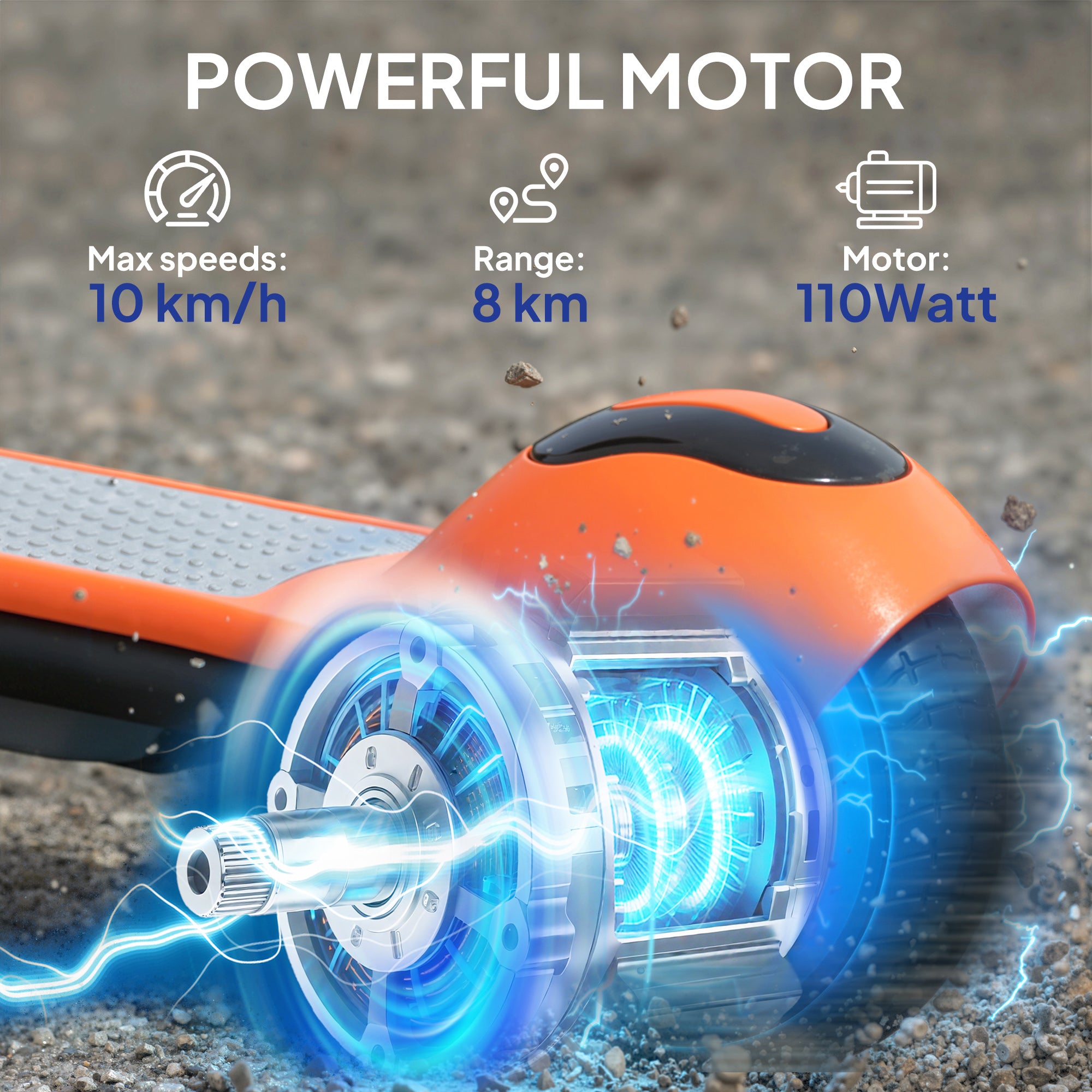 SPORTNOW Kids Electric Scooter with LED Display
