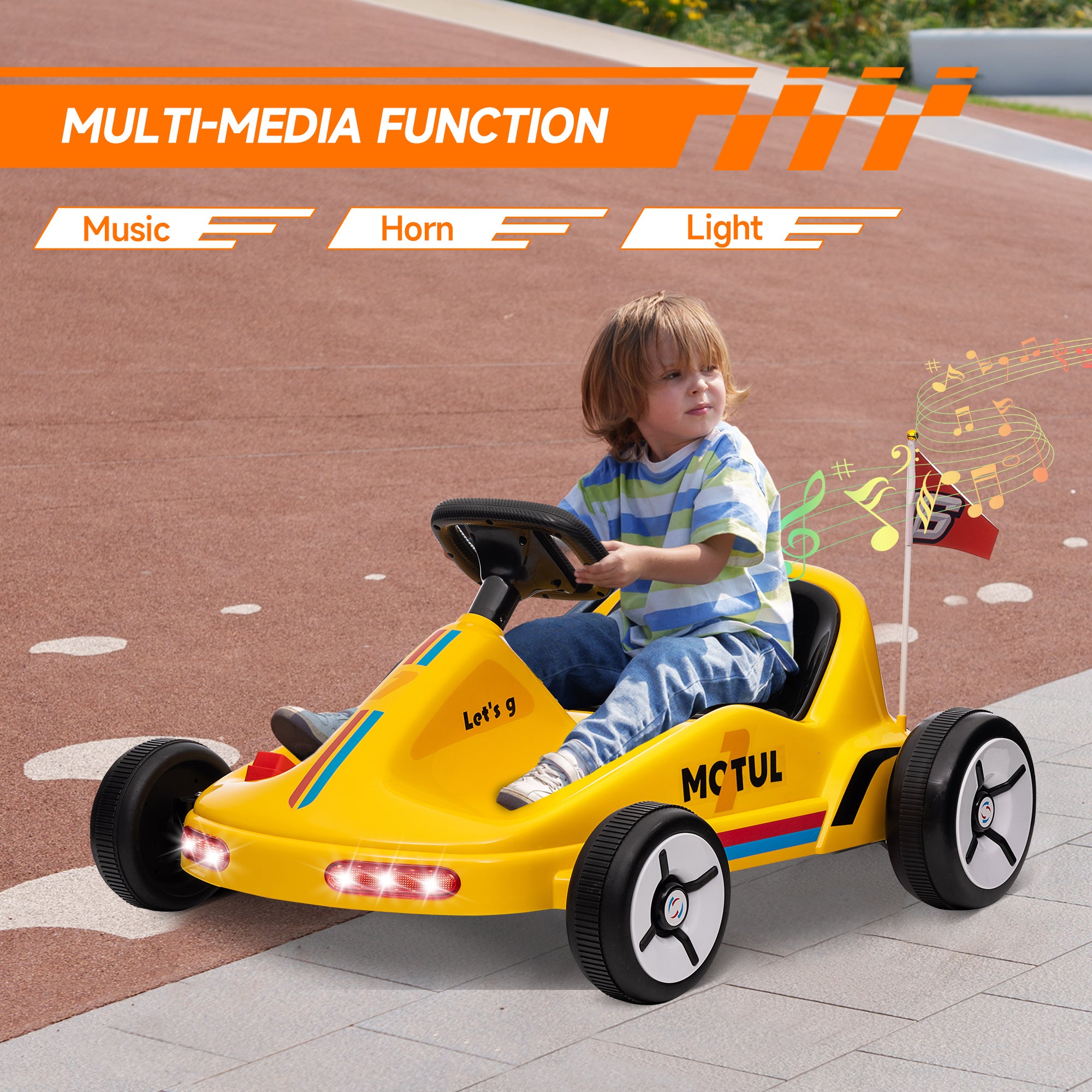 AIYAPLAY 6V Kids Electric Go-Kart