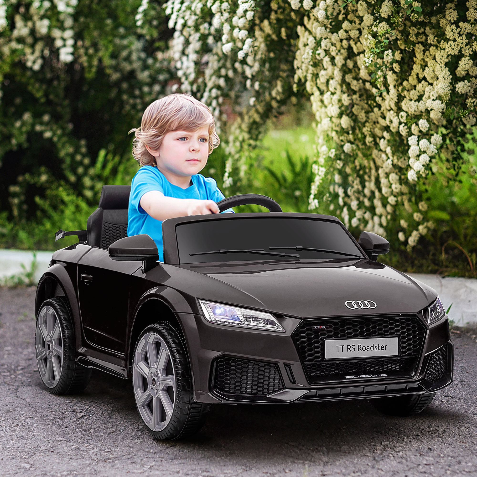 HOMCOM Audi TT / TT RS 12V Kids Ride-On Car - Black