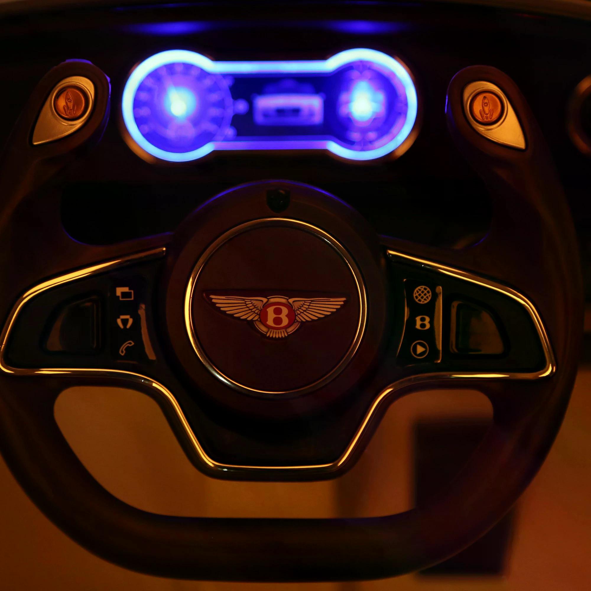 HOMCOM Kids Electric Ride-On Car with LED Lights