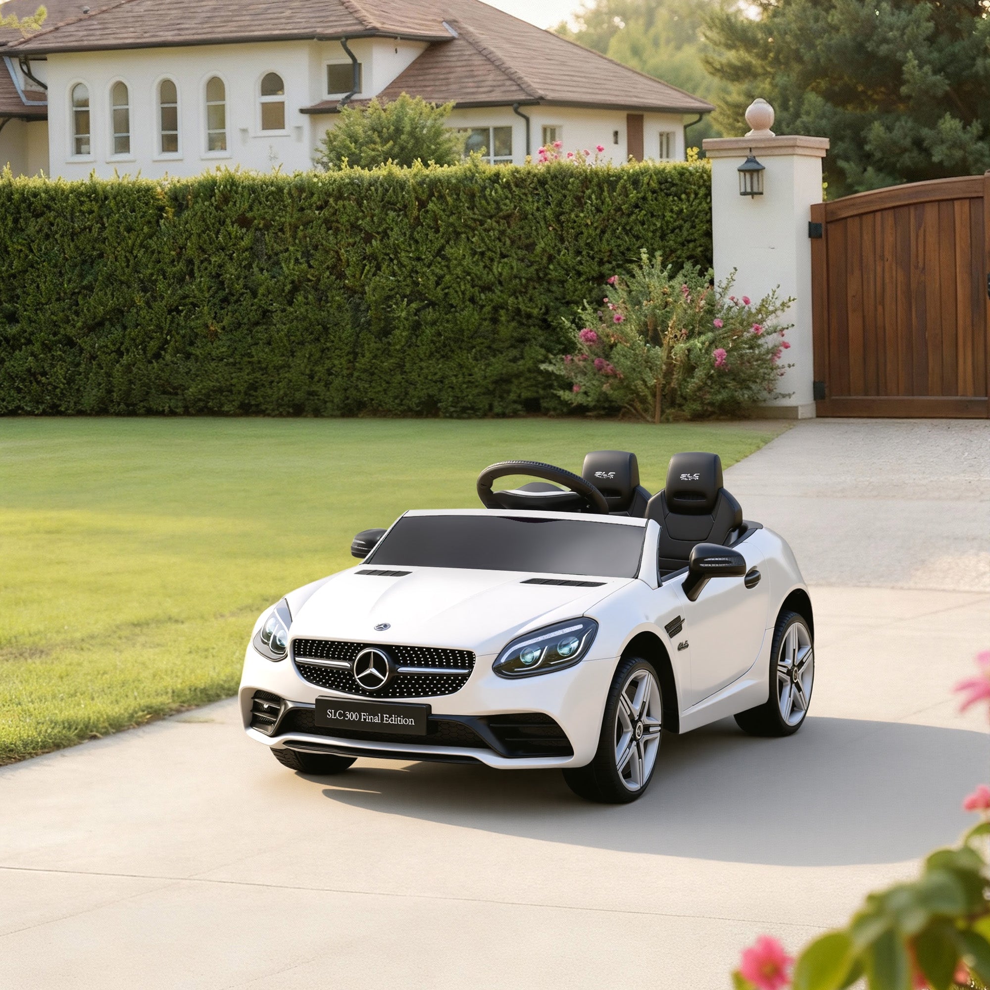 HOMCOM Mercedes-Benz SLC 300 12V Kids Ride-On Car