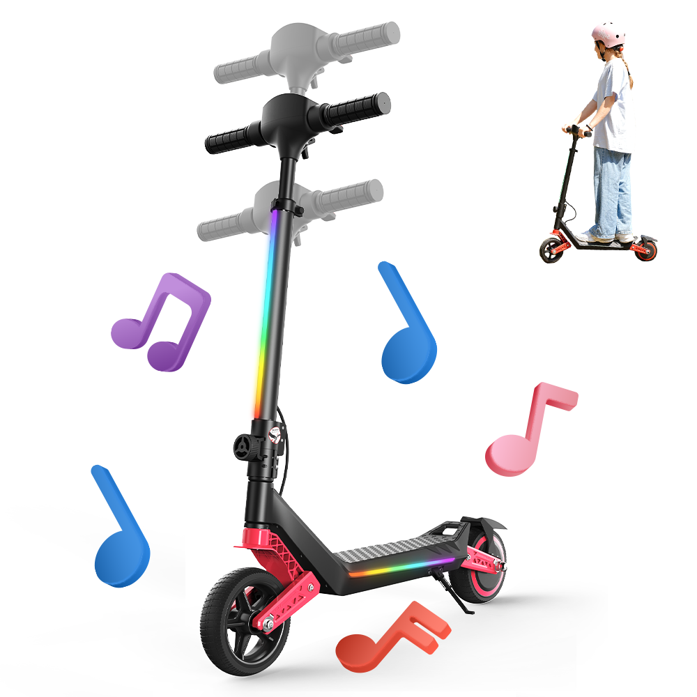 iScooter K6 Kids Electric Scooter with Dual Suspension - Red