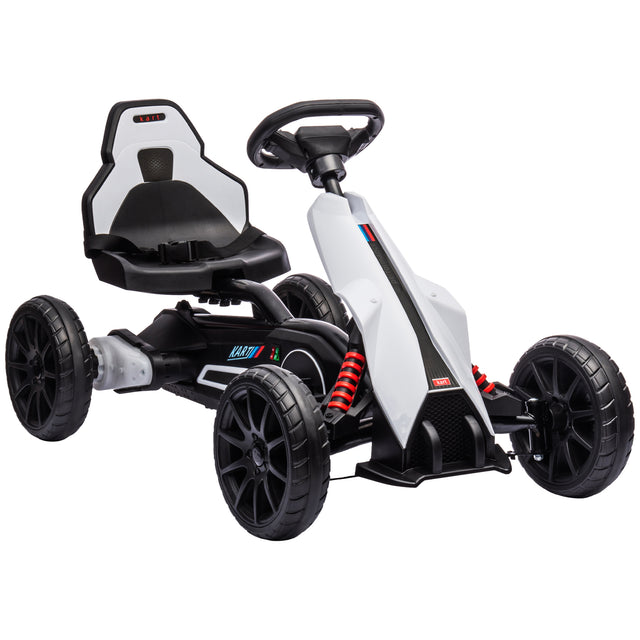 HOMCOM 12V Electric Go-Kart for Kids with Forward and Reversing Functions
