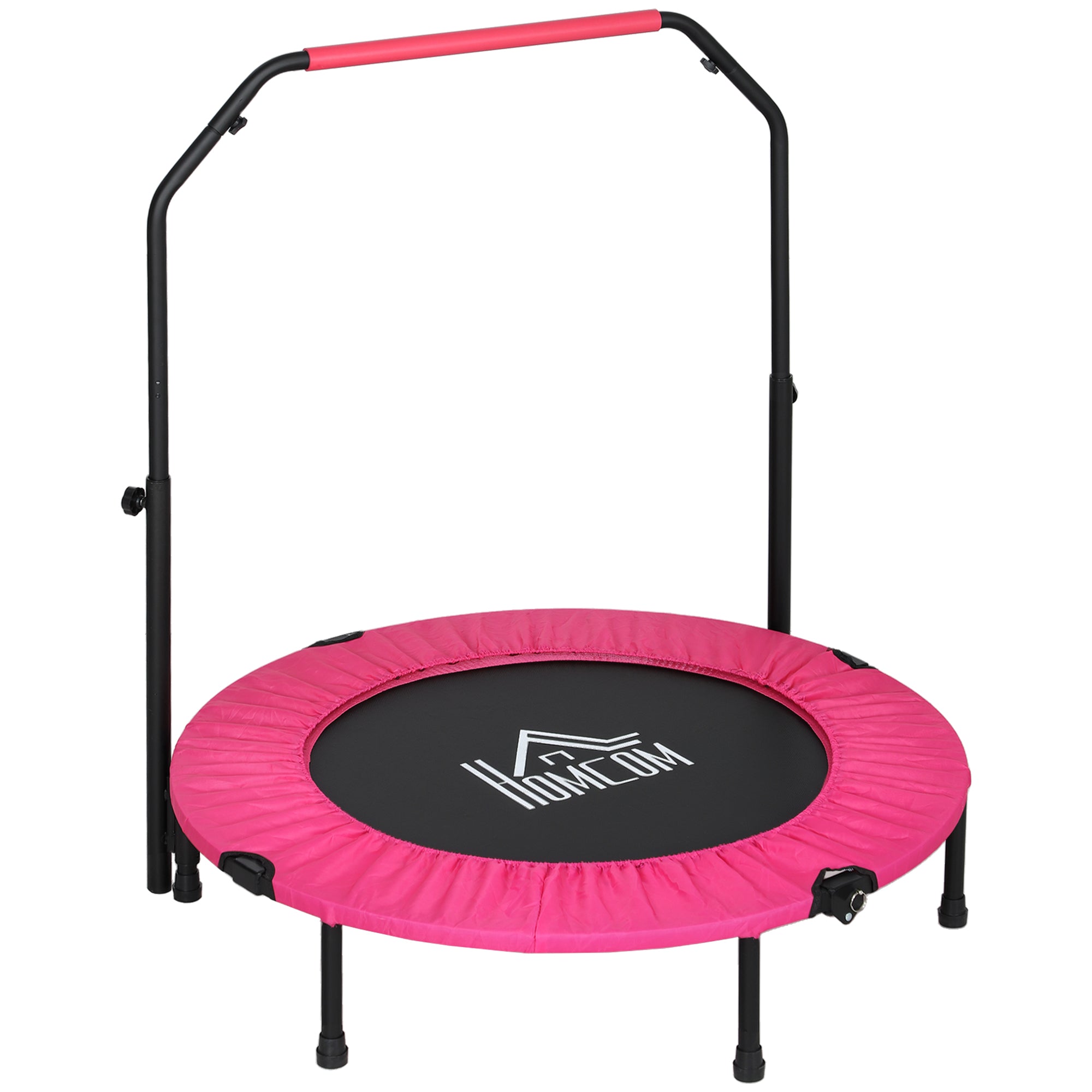HOMCOM 40" Foldable Mini Fitness Trampoline - Black